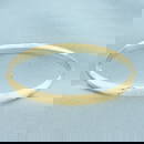 Etched Wave Design Hinged Bangle Bracelet in 14k Yellow Gold