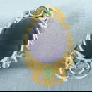 Vintage Amethyst and Peridot Statement Ring in 14k Yellow Gold