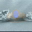 AAA Tanzanite and Diamond Flower Ring in 14k White Gold