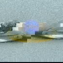 AAA Ceylon Sapphire Tension Set Ring in 18k Yellow and White Gold