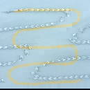 20 Inch Turkish Link Chain Necklace in 14k Yellow Gold