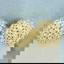 Diamond Cut Dome Button Earrings in 14k Yellow Gold