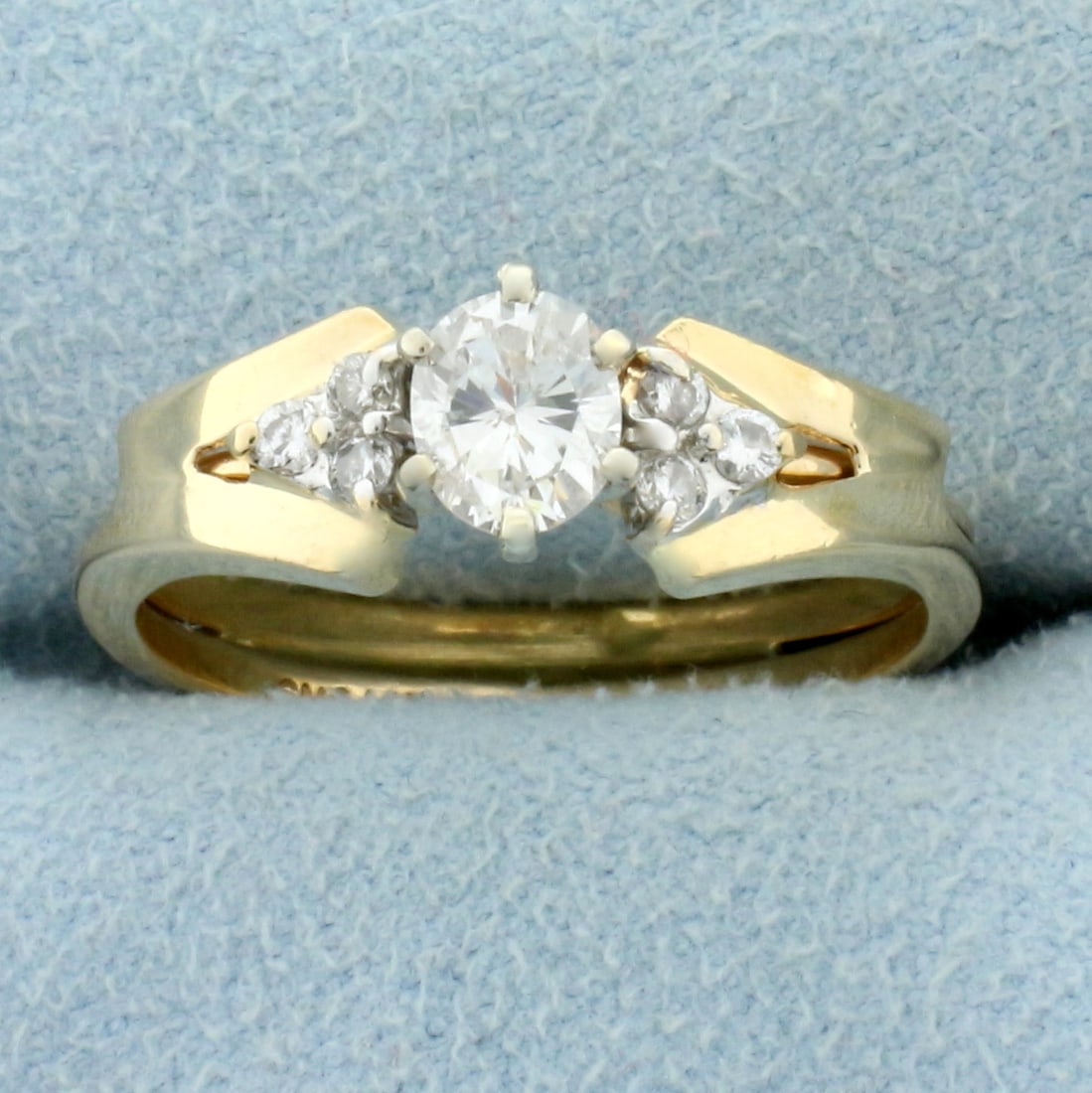 Vintage Oval Diamond Engagement Ring in 14K Yellow Gold (1 of 4)