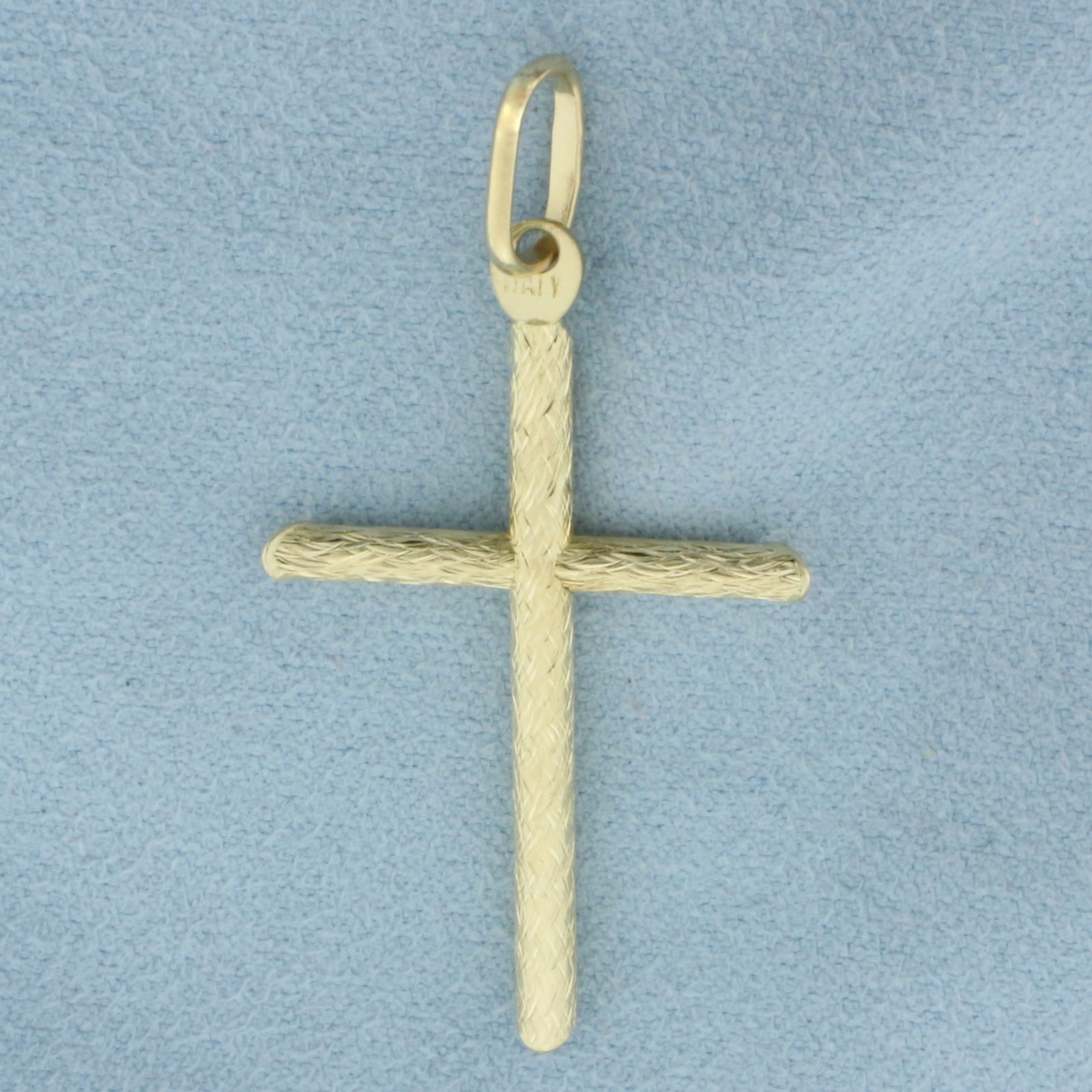 Italian Cross Pendant in 14k Yellow Gold (1 of 2)