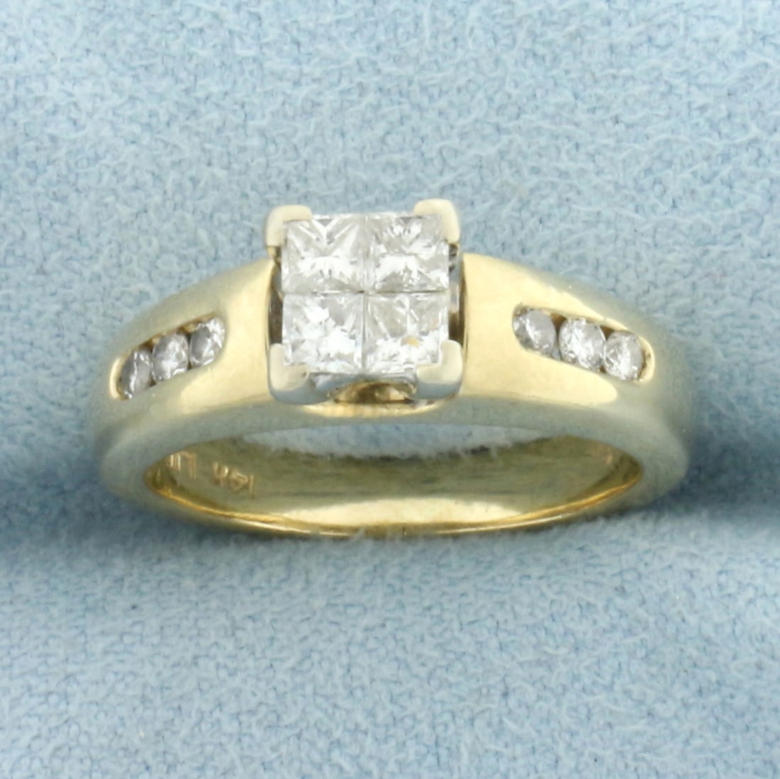 Princess Diamond Engagement Ring in 14k Yellow Gold (1 of 4)