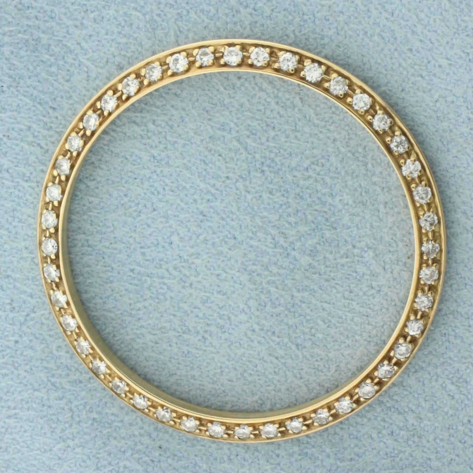 Aftermarket Rolex Diamond 36mm Bezel in 18k Yellow Gold (1 of 2)