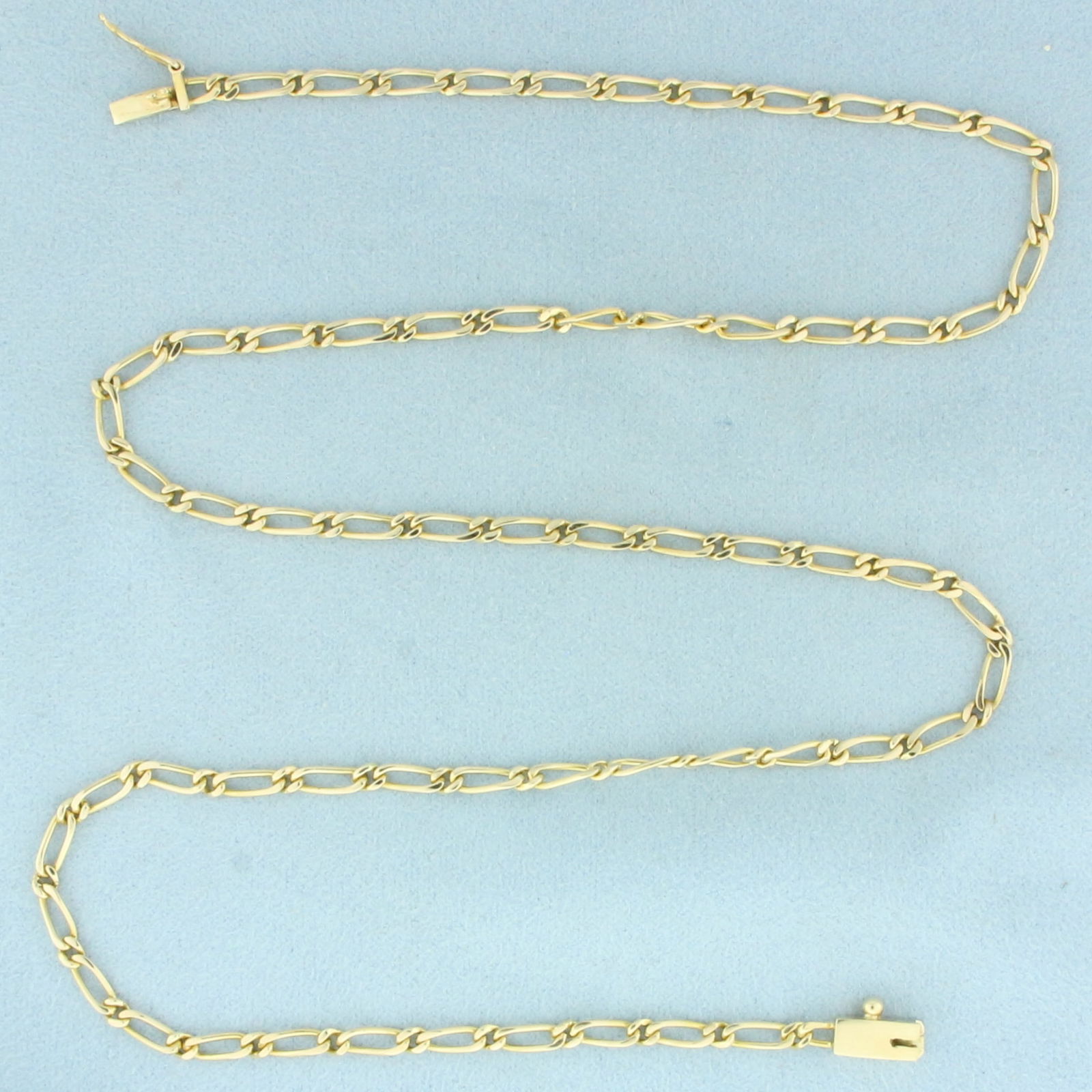22 Inch Fancy Paperclip Link Chain Necklace in 14k Yellow Gold (1 of 2)
