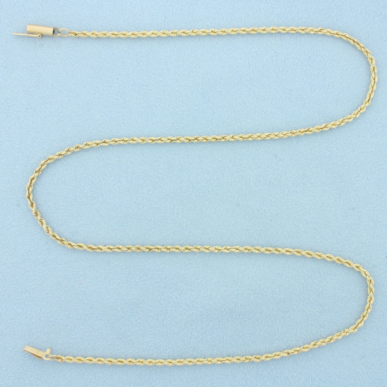 19 Inch Rope Link Chain Necklace in 14k Yellow Gold (1 of 2)