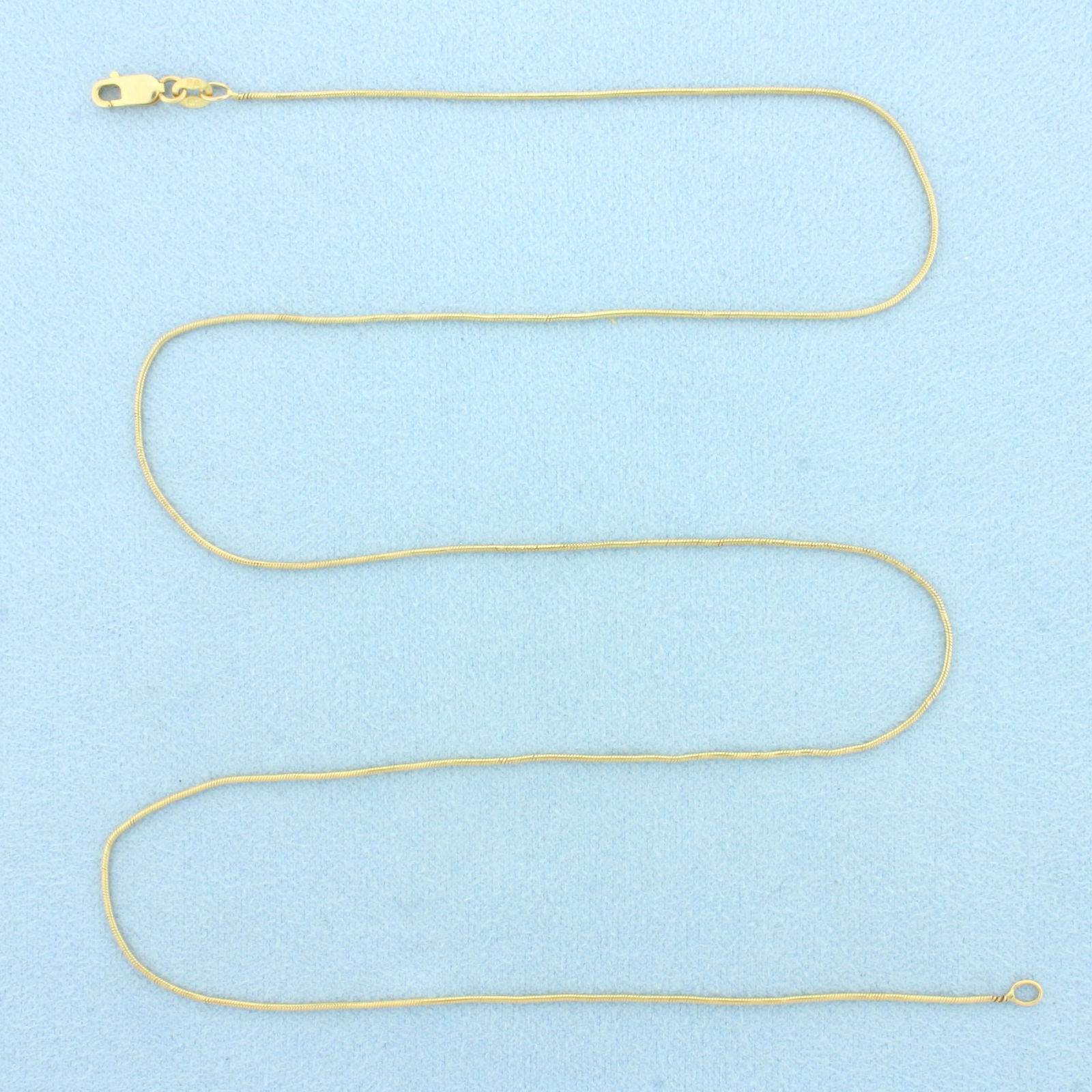 20 Inch Snake Link Chain Necklace in 14k Yellow Gold (1 of 2)