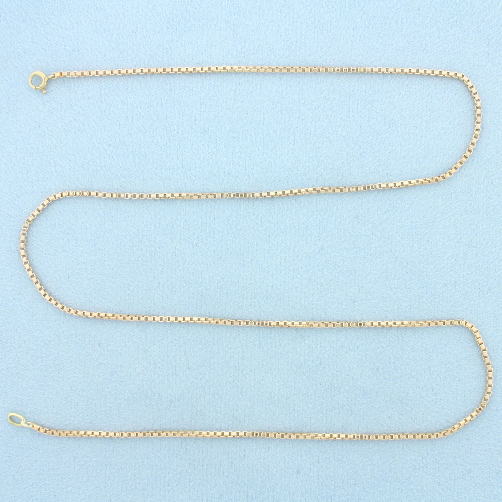 20 Inch Box Link Chain Necklace in 14k Rose Gold (1 of 2)