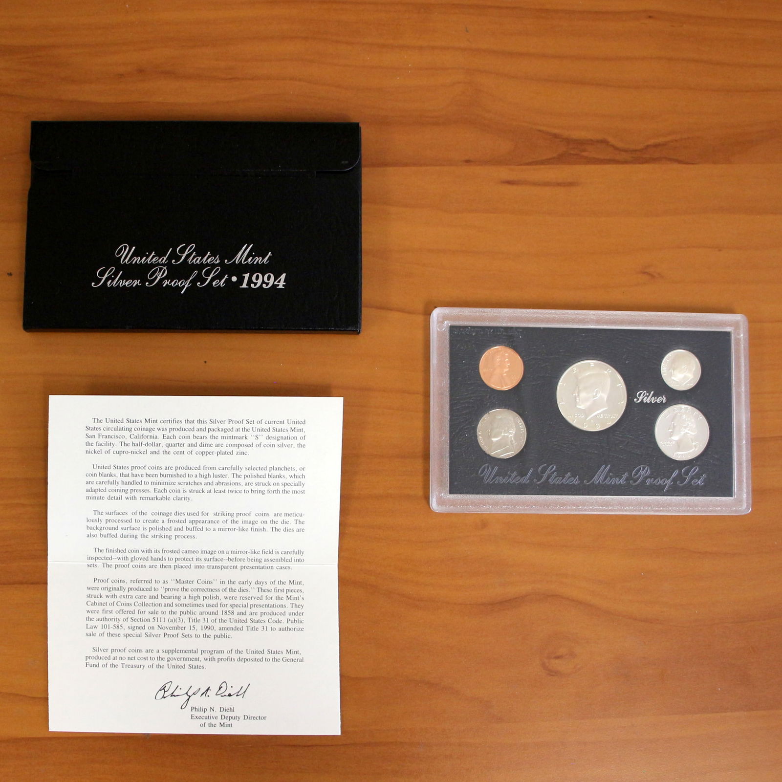 U.S. Mint Silver Proof Coin Set OGP COA (1 of 2)