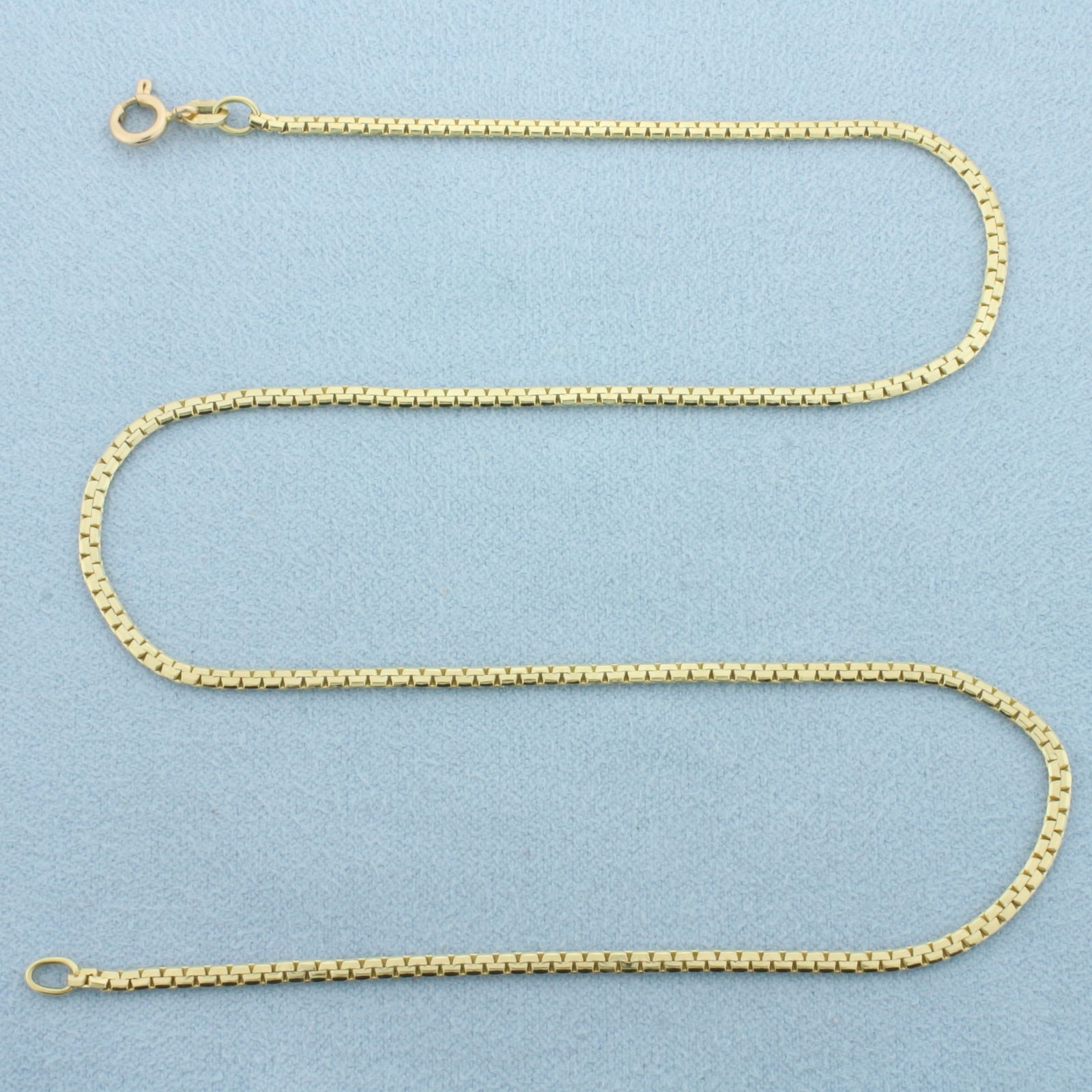 15 Inch Boston Link Chain Choker Necklace in 14k Yellow Gold (1 of 2)
