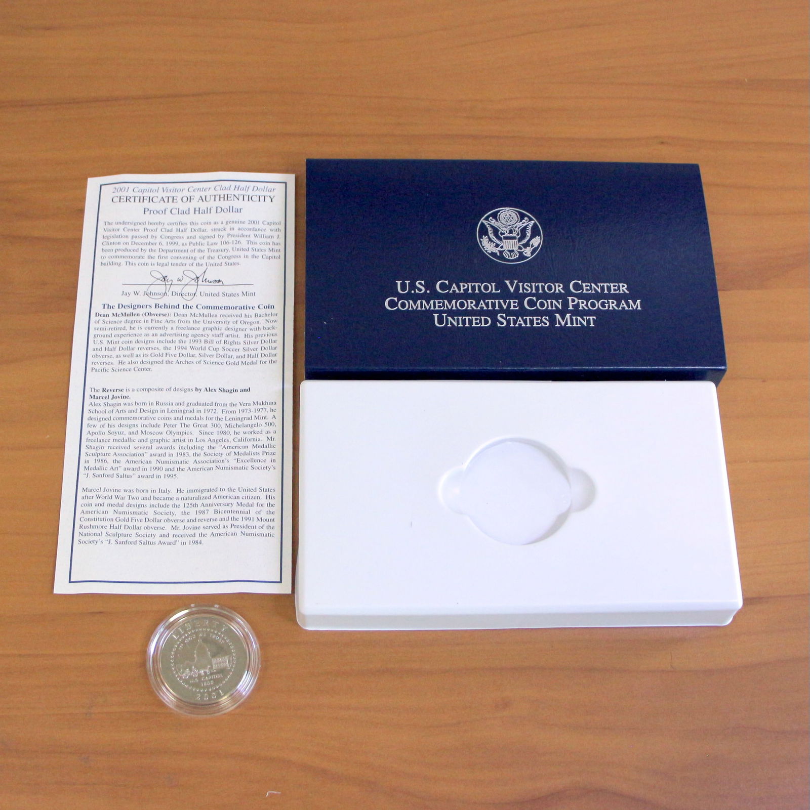 US Mint Capitol Visitor Center Half Dollar Proof Coin OGP (1 of 3)