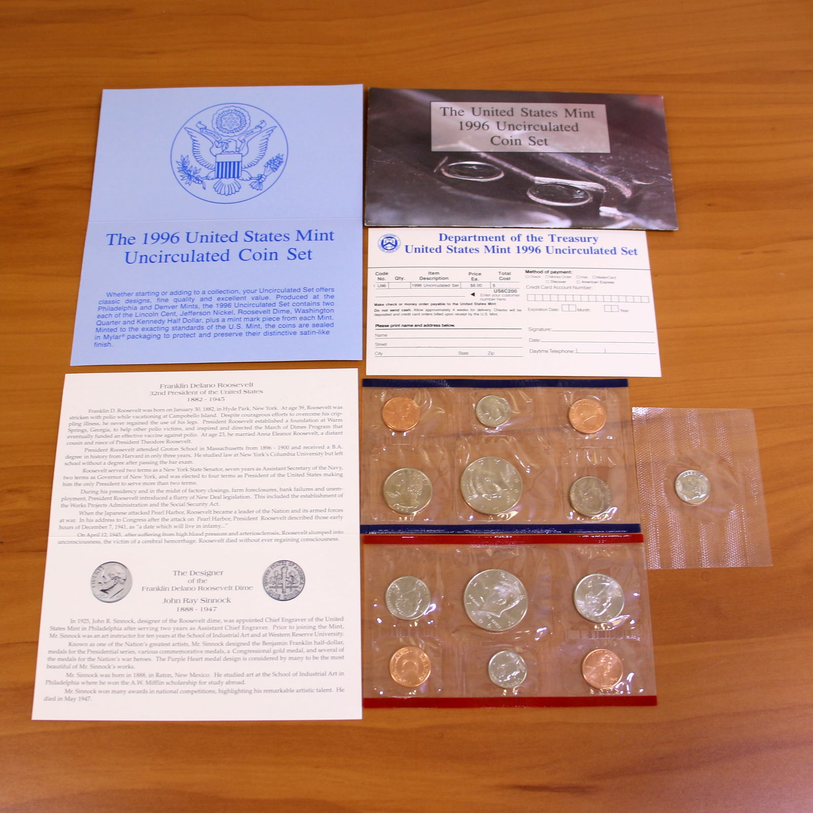 1996 US Mint Uncirculated Proof Coin Set OGP (1 of 3)