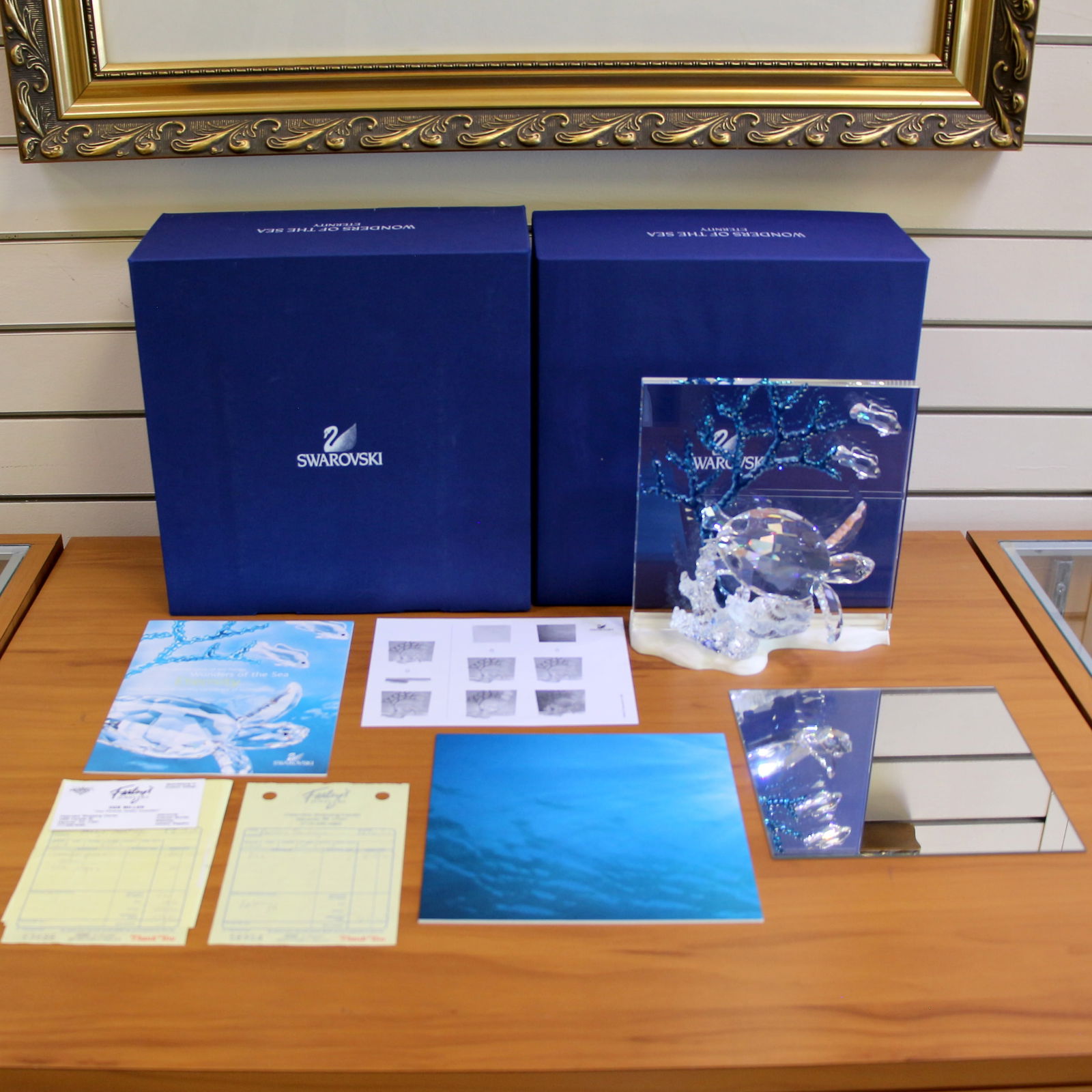 Swarovski Crystal 0684266 Wonders of the Sea Eternity Colored Turtle with Box and COA: Excellent condition with original box and certificate.