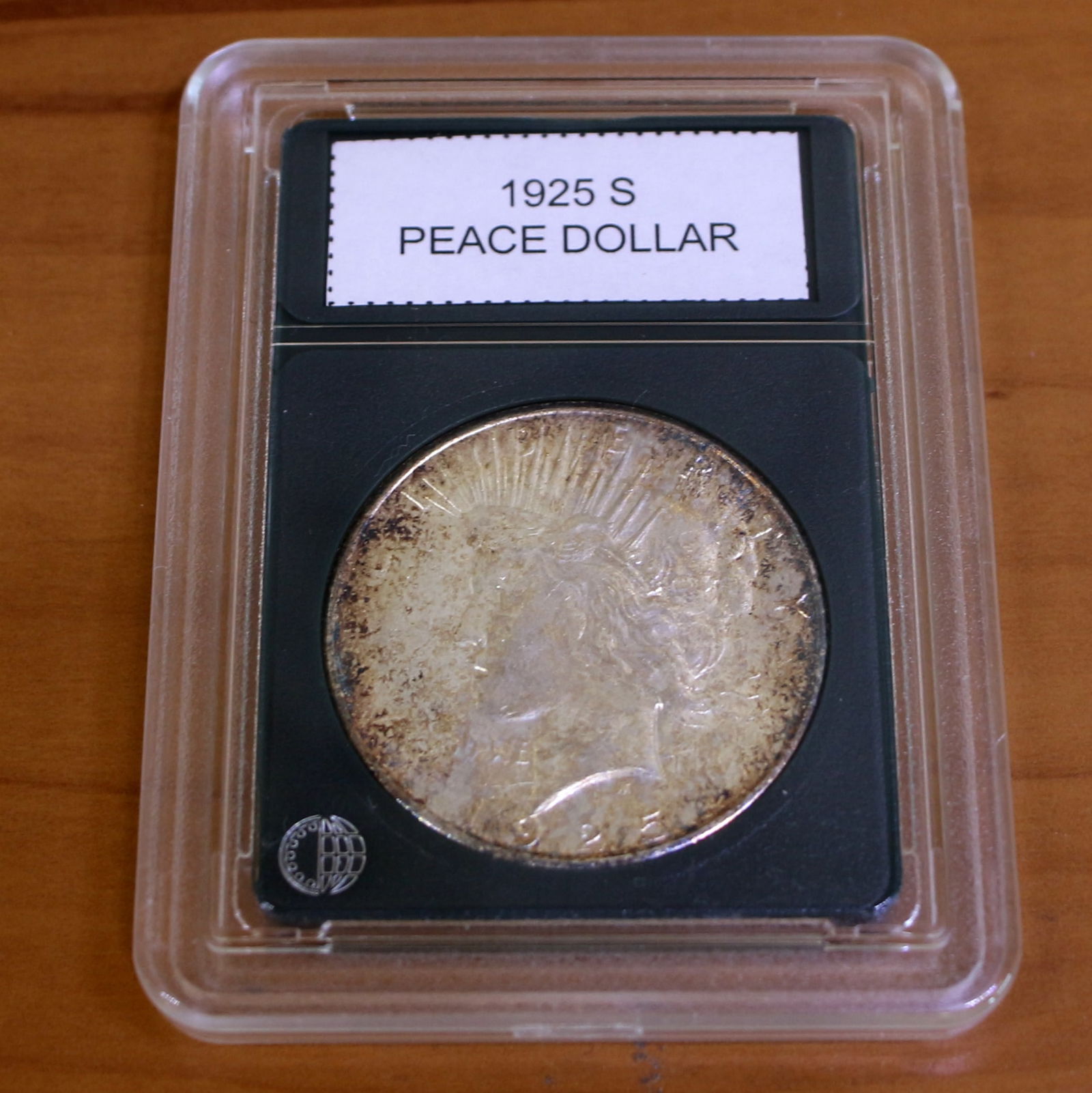 1925S Peace Silver Dollar Coin Key Date in Slab: Condition Shown in picture. From CoinWorld. Key Date.