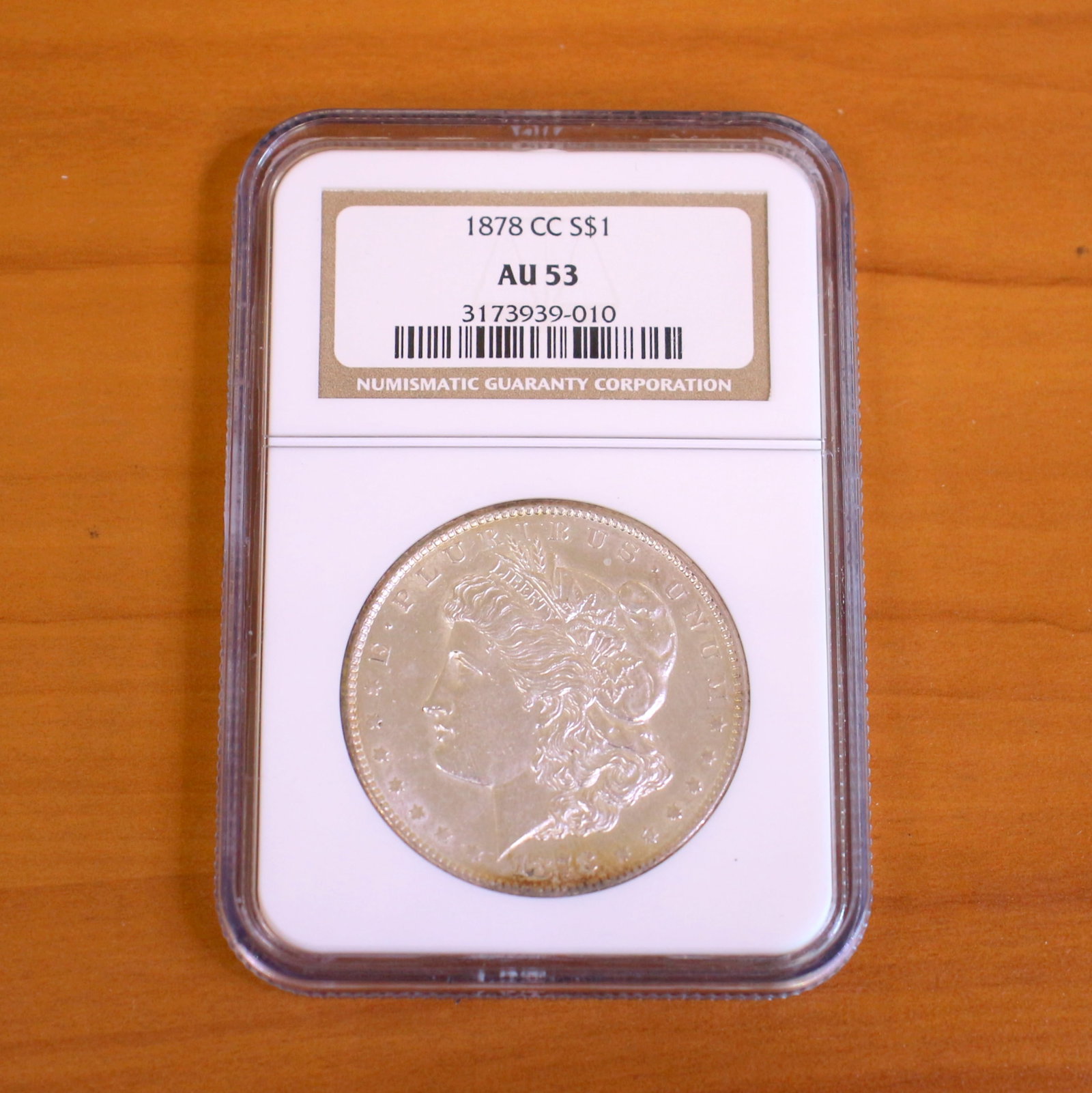 1878 NCG AU53 Carson City Morgan Silver Dollar Coin (1 of 2)