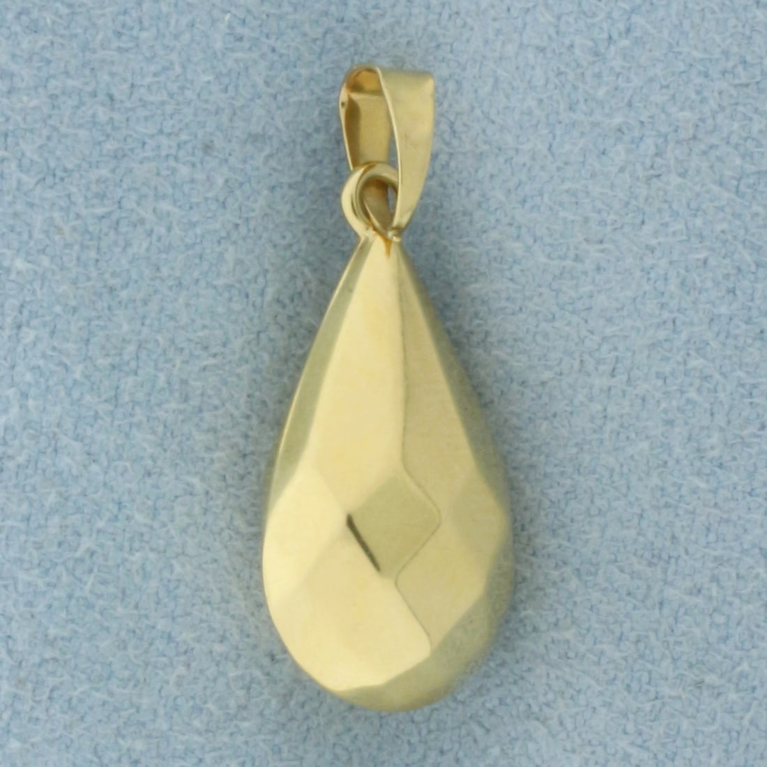Faceted Teardrop Pendant in 18k Yellow Gold (1 of 2)