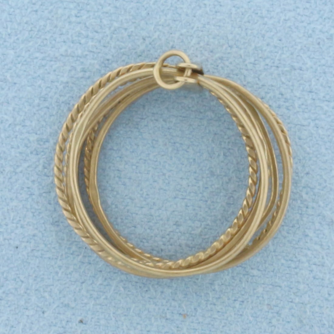 Seven Stackable Ring Set in 14k Yellow Gold (1 of 2)