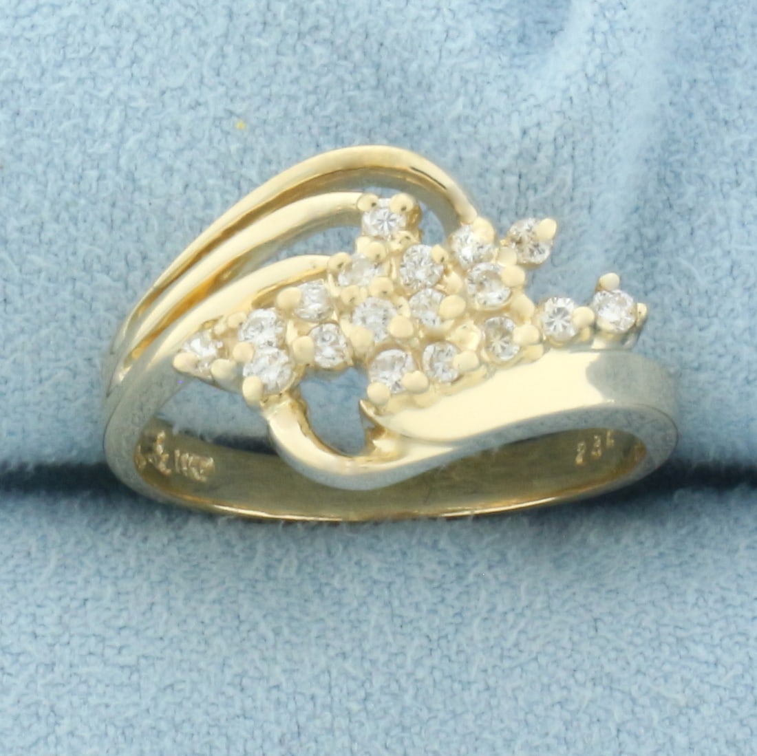 Diamond Spray Ring in 14k Yellow Gold (1 of 4)