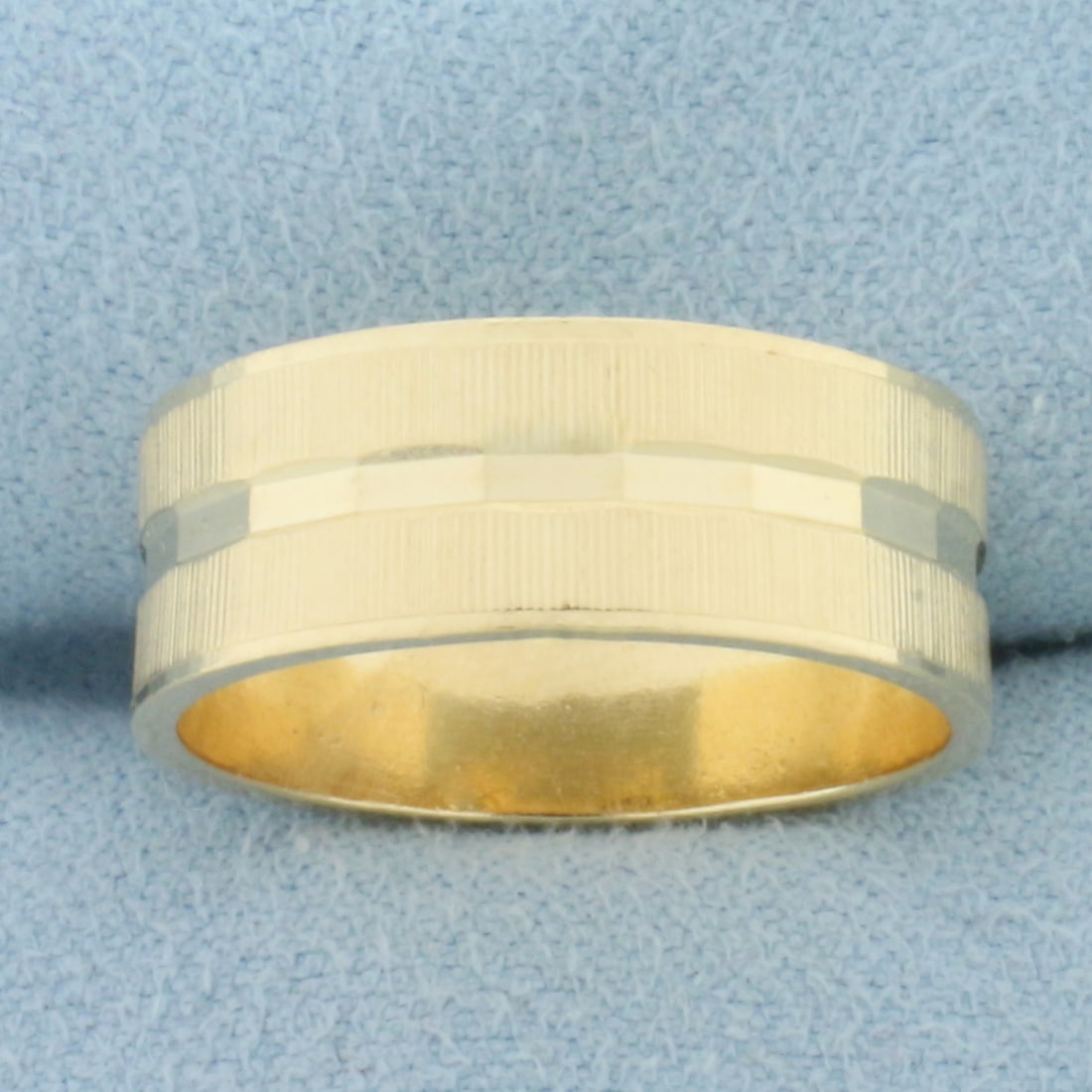 Beveled Band Ring in 14k Yellow Gold (1 of 2)