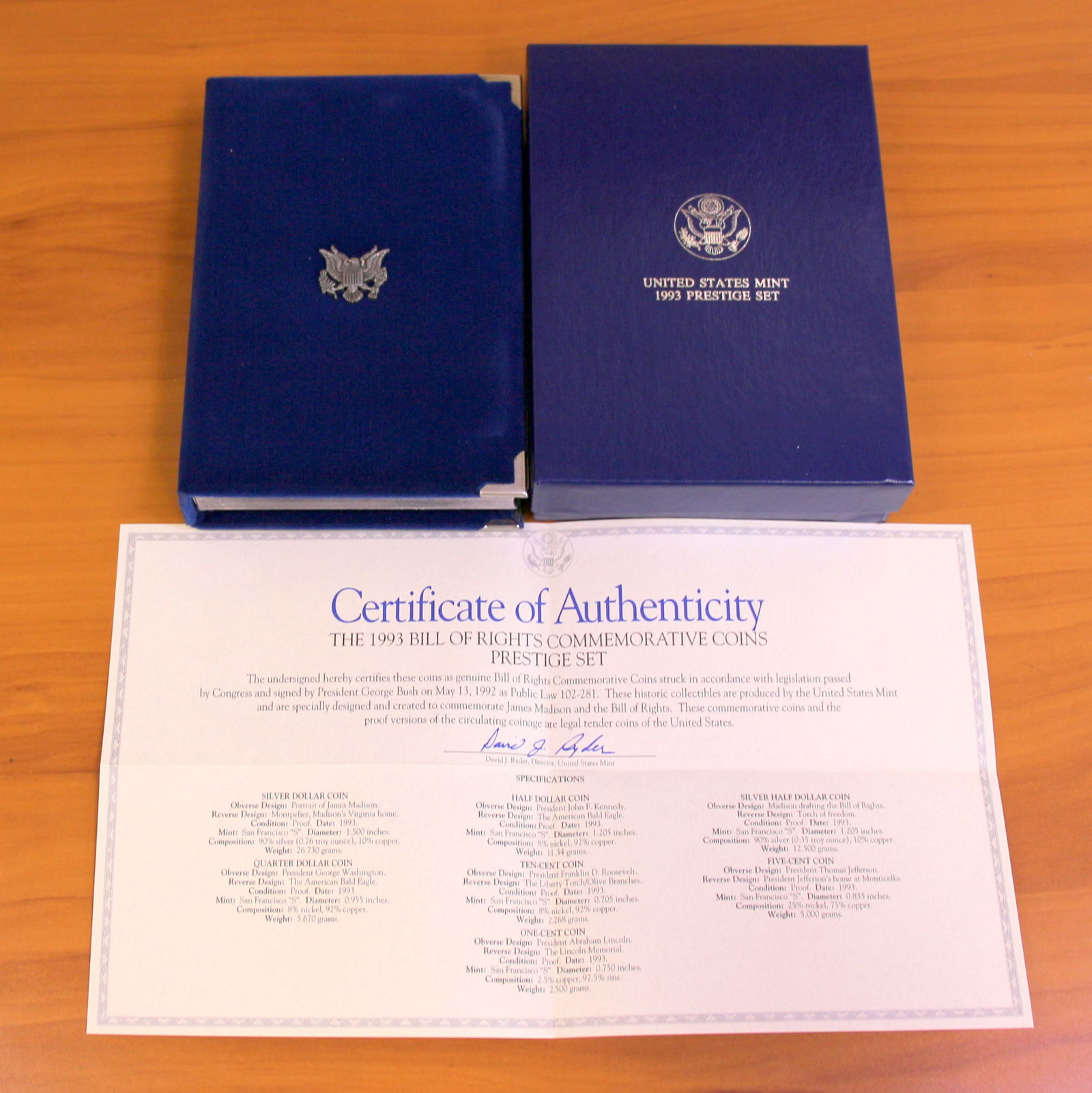 US Mint Bill of Rights Prestige Coin Set OGP (1 of 3)