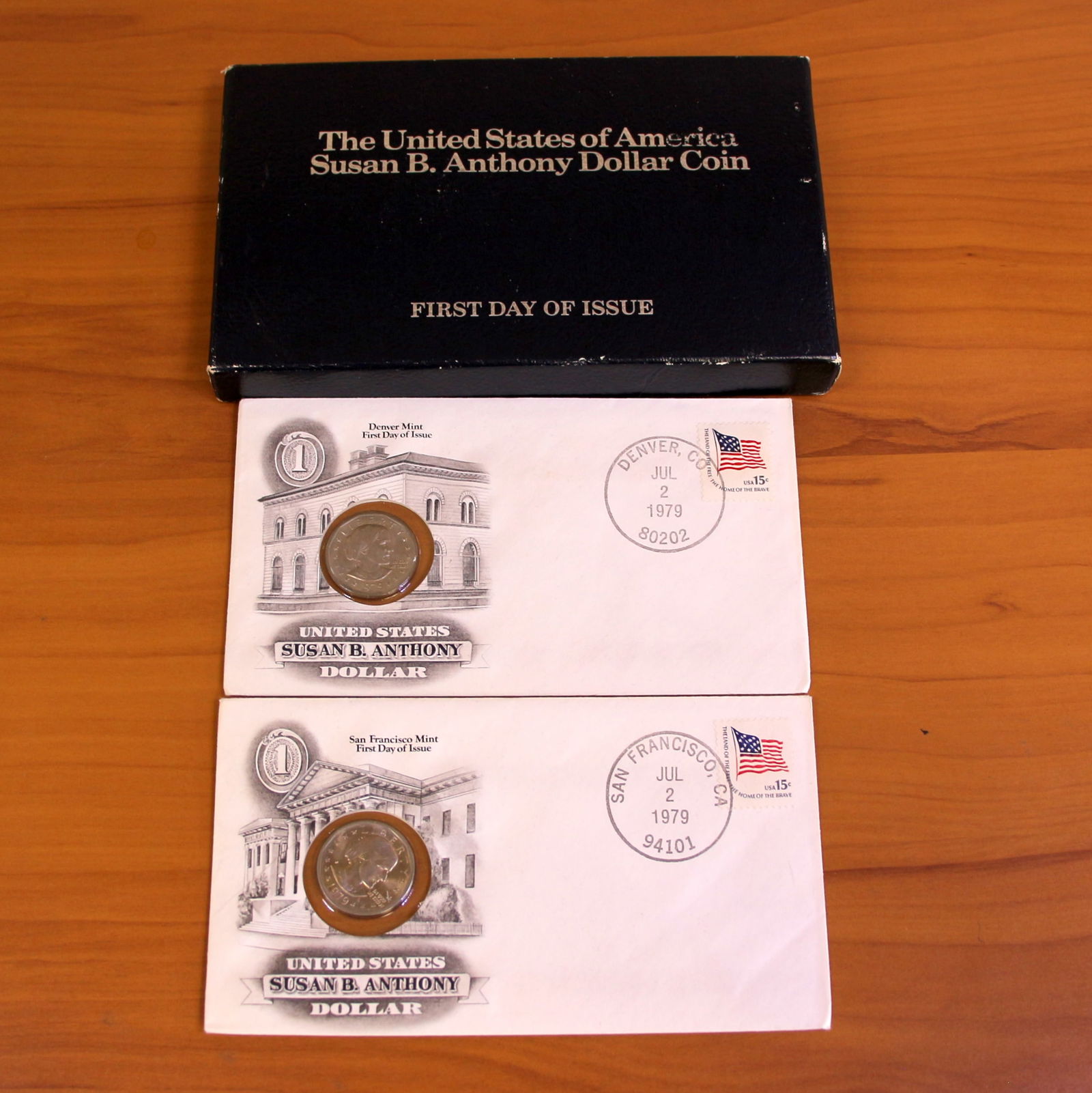1979 US Mint Susan B. Anthony First Day of Issue Coin Set OGP (1 of 3)