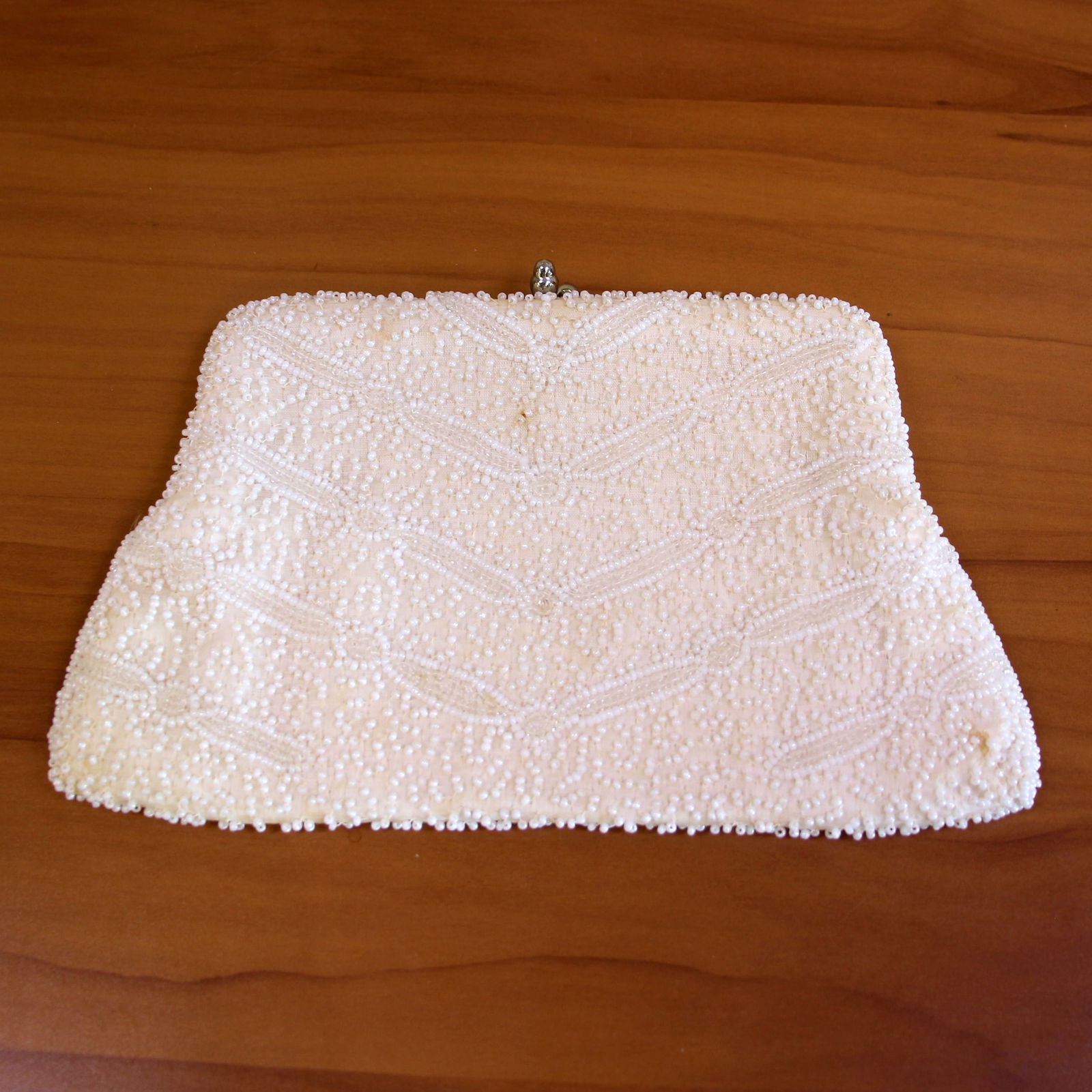 Vintage Micro Bead Clutch Purse (1 of 3)