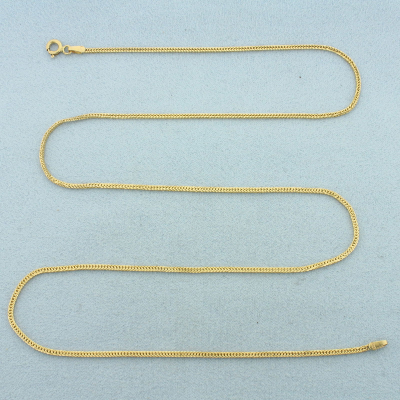 Italian 21 Inch Foxtail Link Chain Necklace in 14k Yellow Gold (1 of 2)