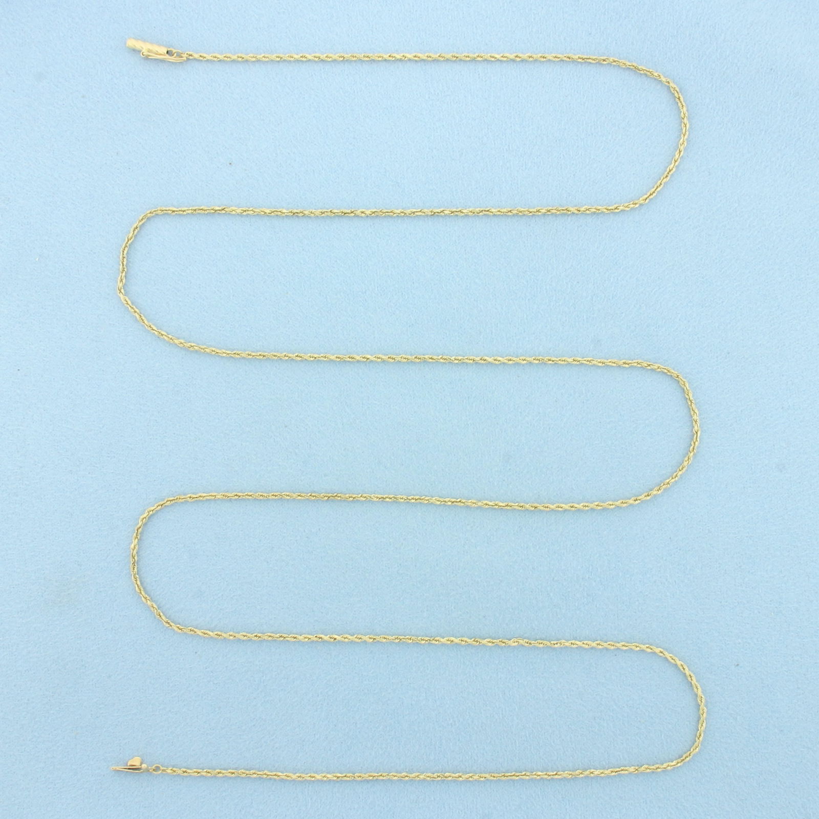 32 Inch Rope Link Chain Necklace in 14k Yellow Gold (1 of 2)