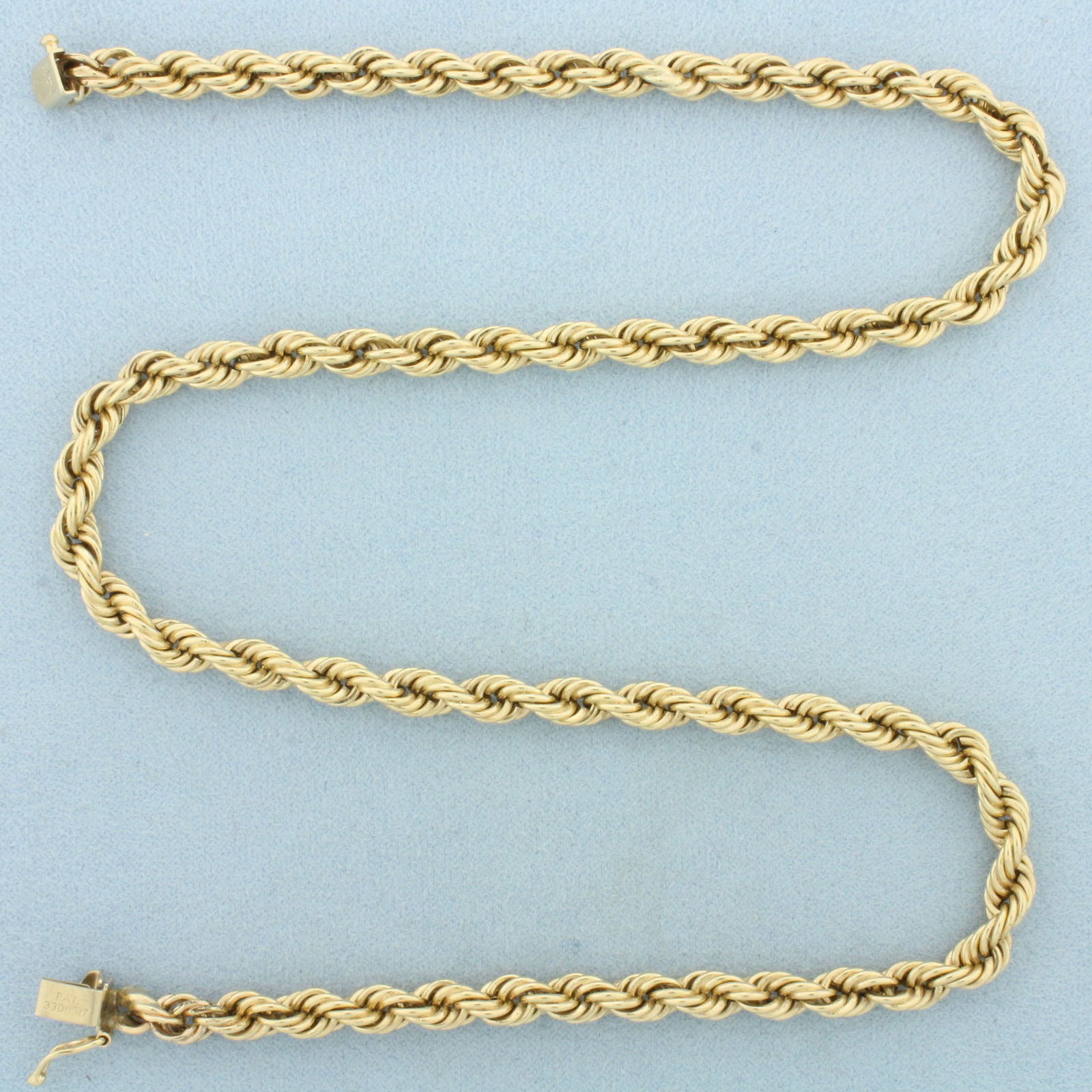 18 Inch Rope Link Chain Necklace in 14k Yellow Gold (1 of 2)
