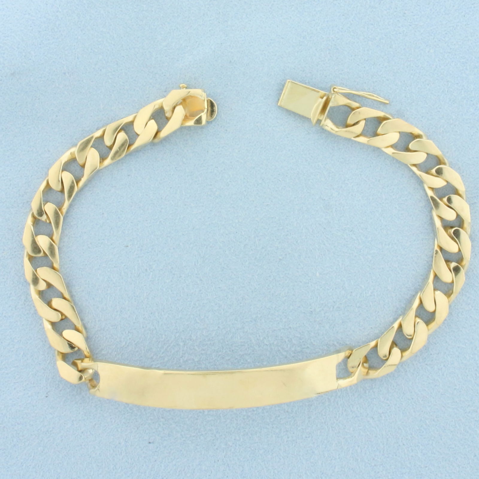 Curb Link ID Name Bracelet in 14k Yellow Gold (1 of 2)