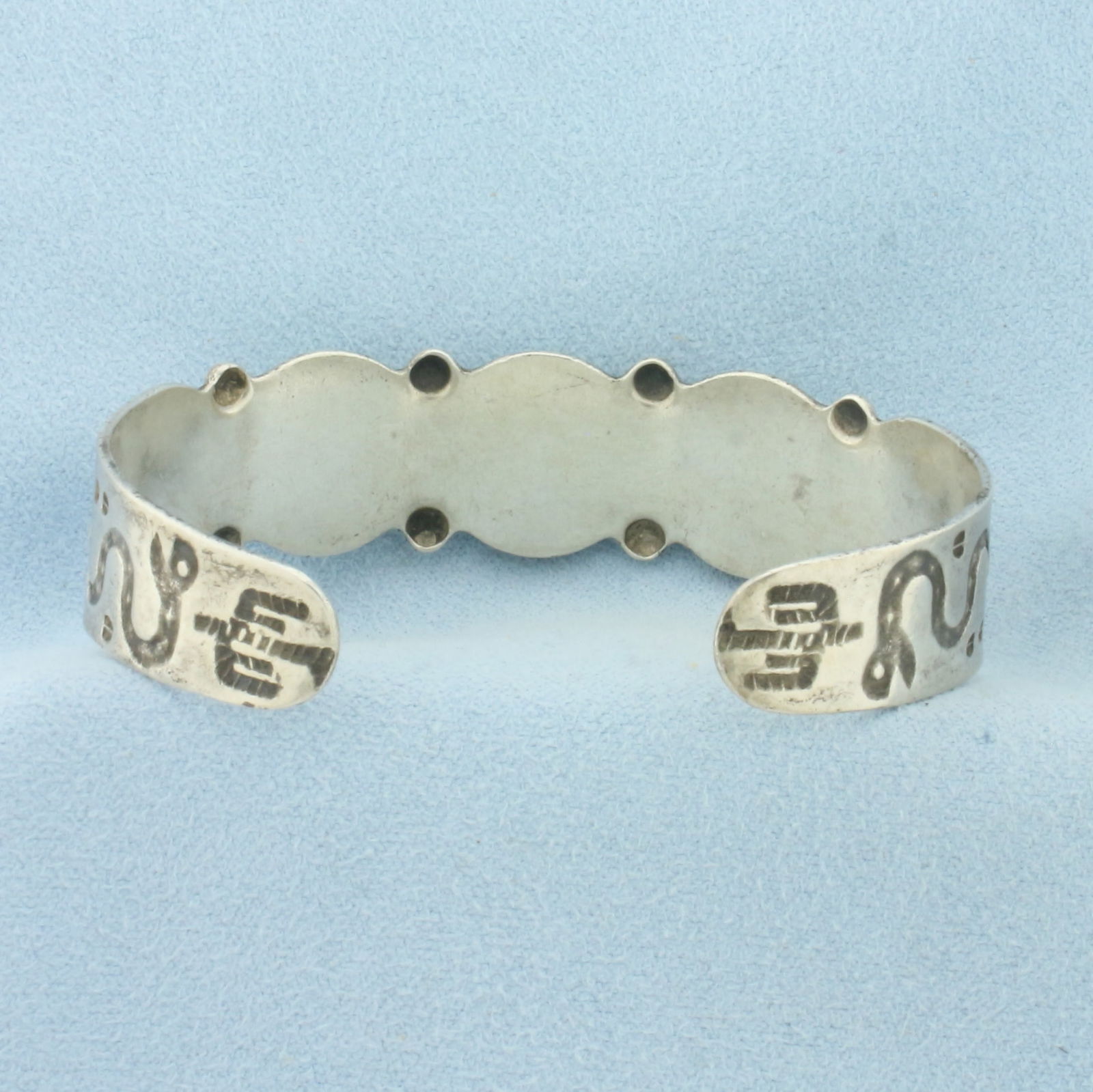 Turquoise Cuff Bracelet in Sterling Silver - 3