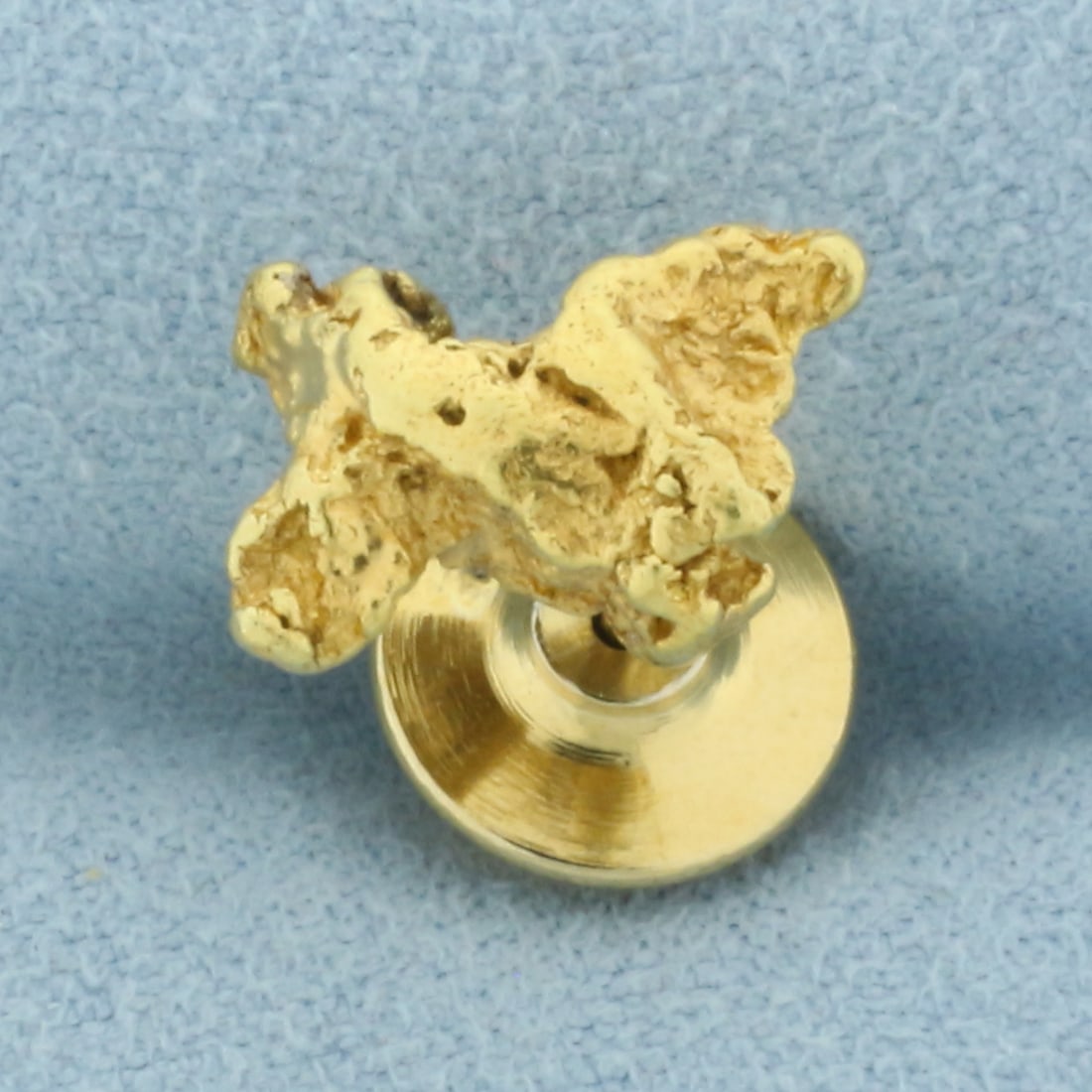 Gold Nugget Tie Tack or Pin - 2
