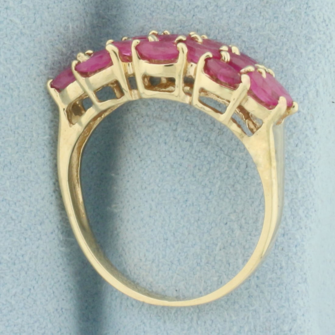 Natural Ruby Ring in 10k Yellow Gold - 3