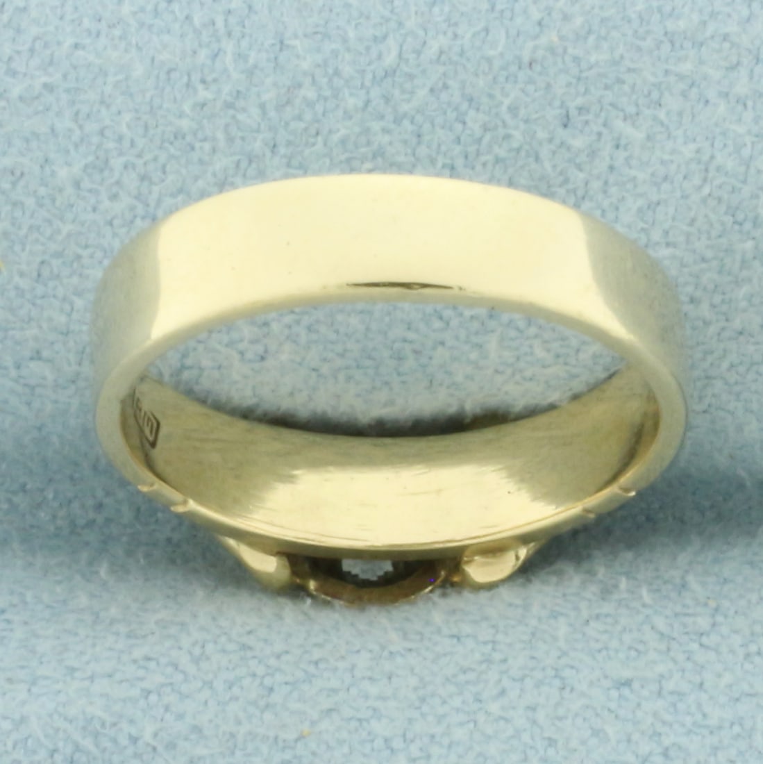 Diamond Solitaire Ring in 14k Yellow Gold - 4