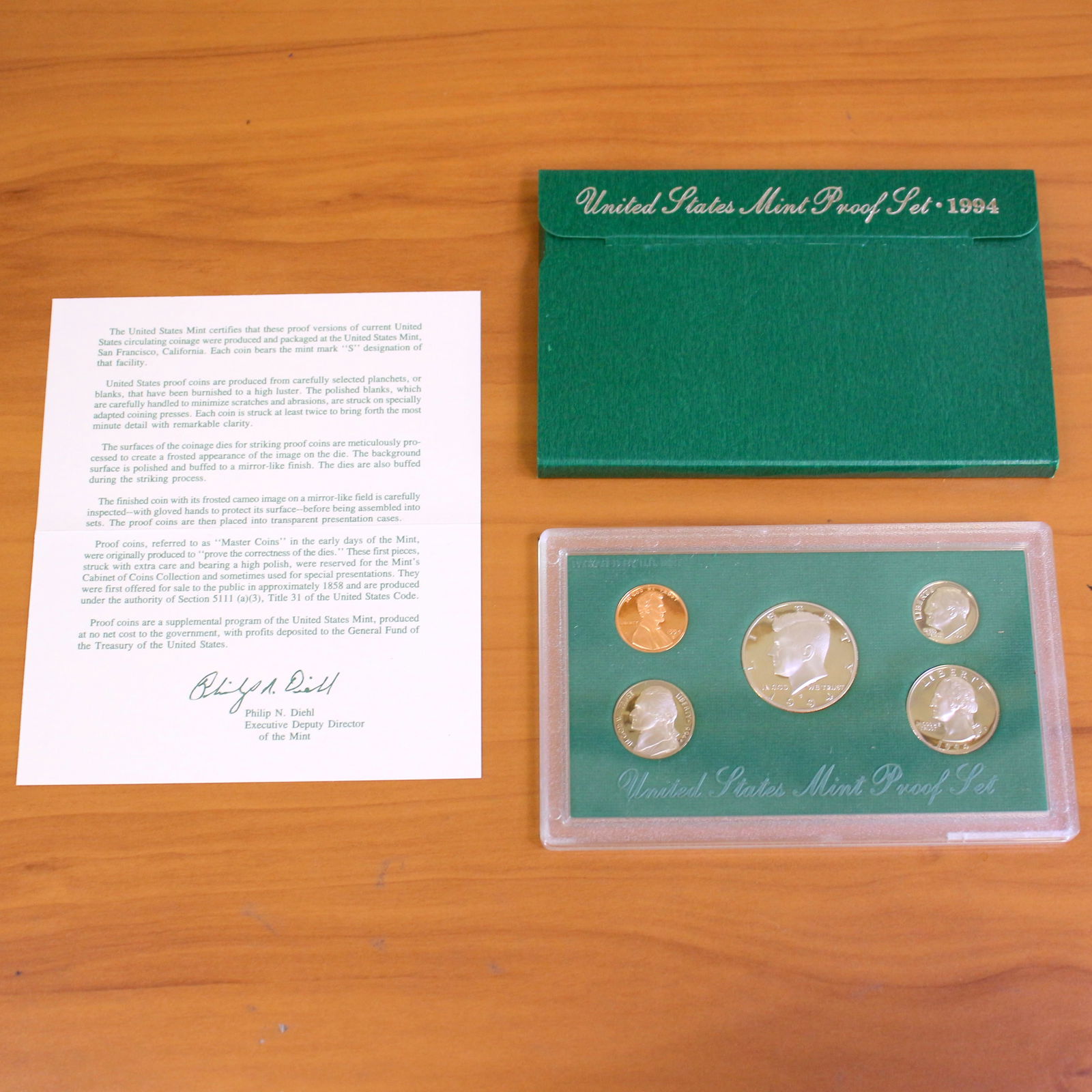 US Mint Proof Coin Set OGP: Contains one set from 1994-1997. In original government packaging and box. 6