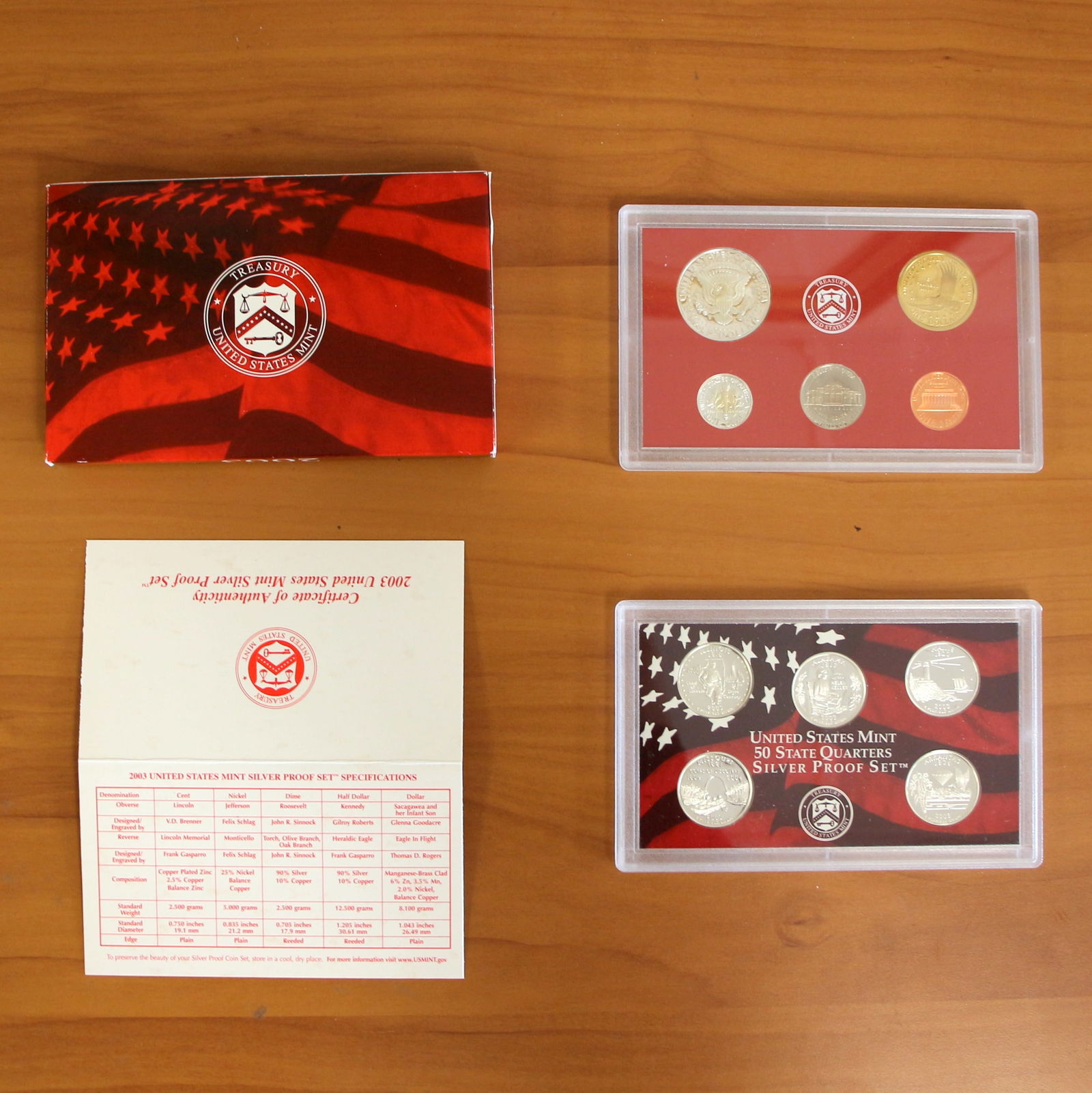 U.S. Mint Silver Proof Coin Set OGP COA - 2