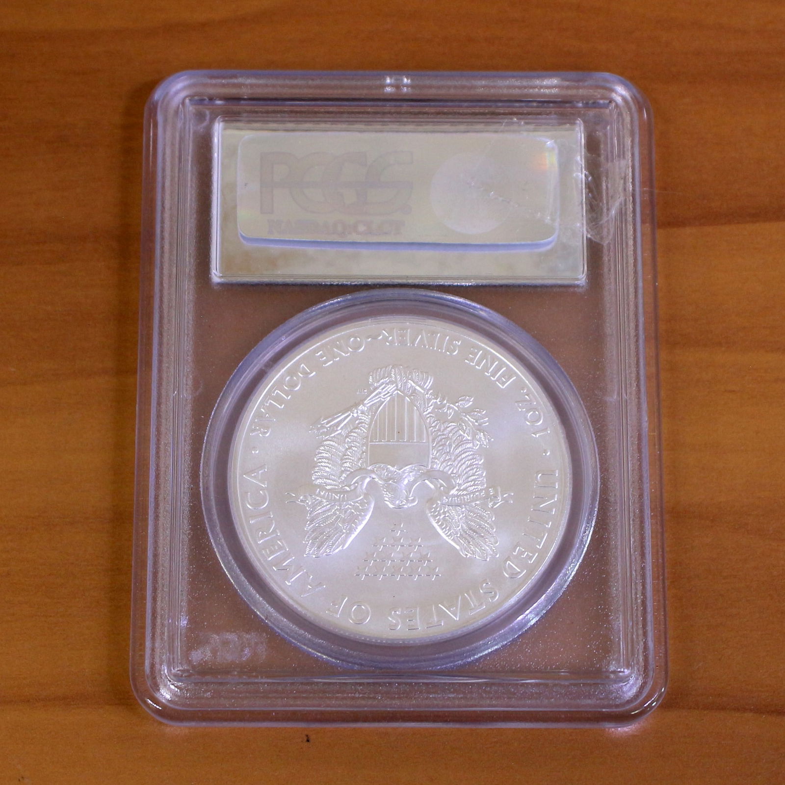 PCGS 2014 MS69 First Strike Silver Eagle Coin - 3