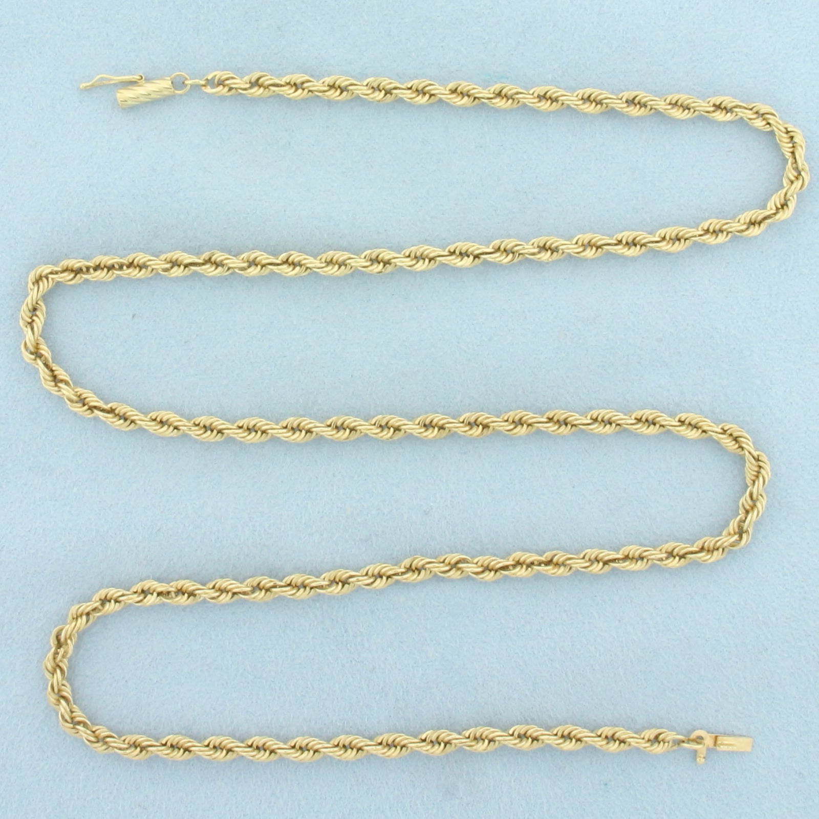 22 Inch Rope Link Chain Necklace in 14k Yellow Gold (1 of 2)