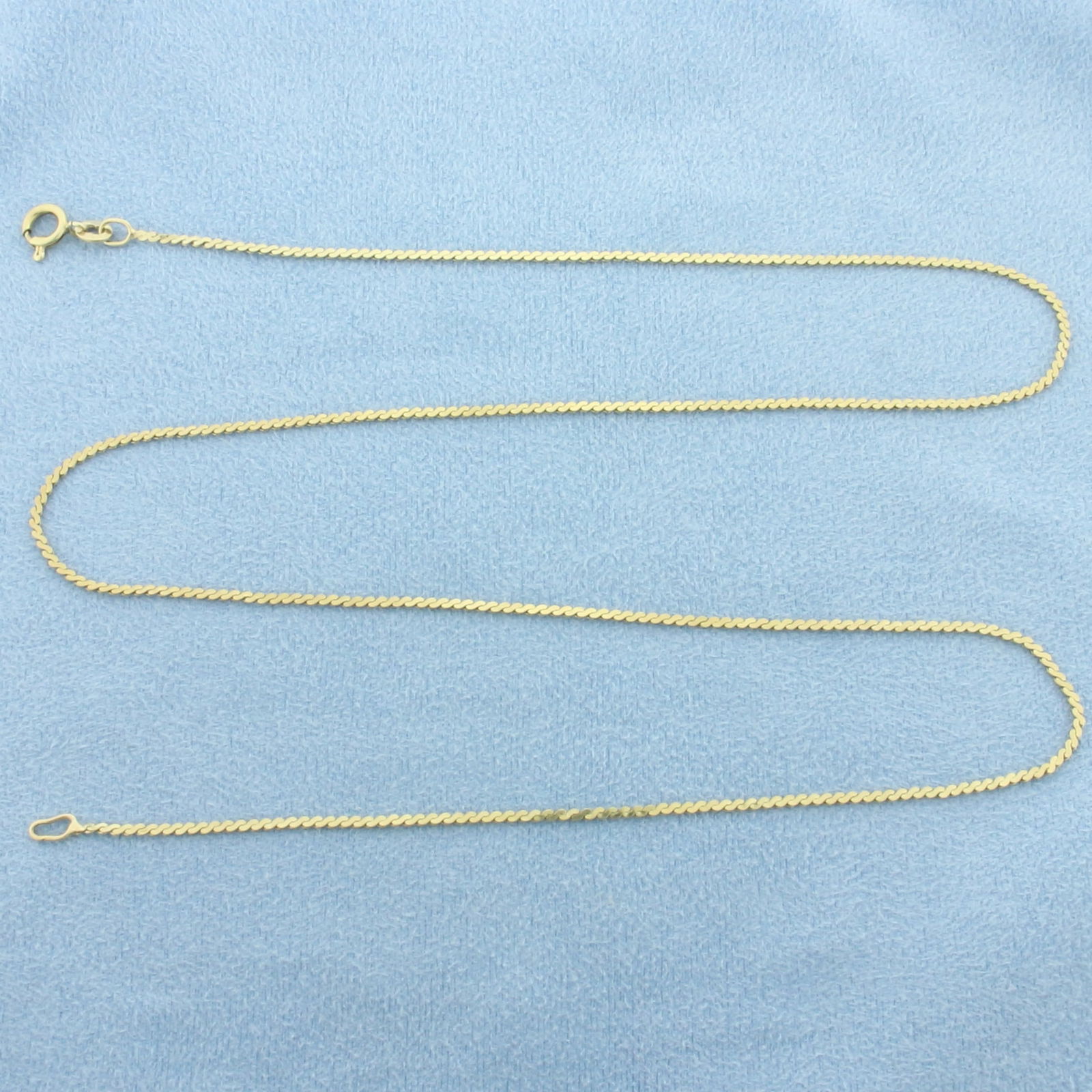 Italian 20 Inch S-Link Chain Necklace in 14k Yellow Gold (1 of 2)