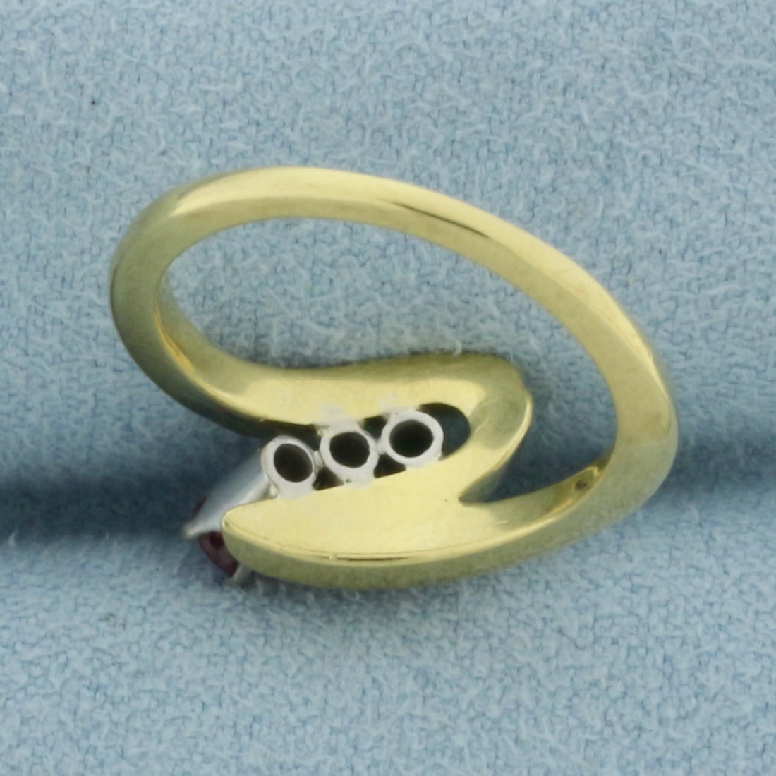 Emerald, Opal, and Ruby Ring in 18k Yellow Gold - 4