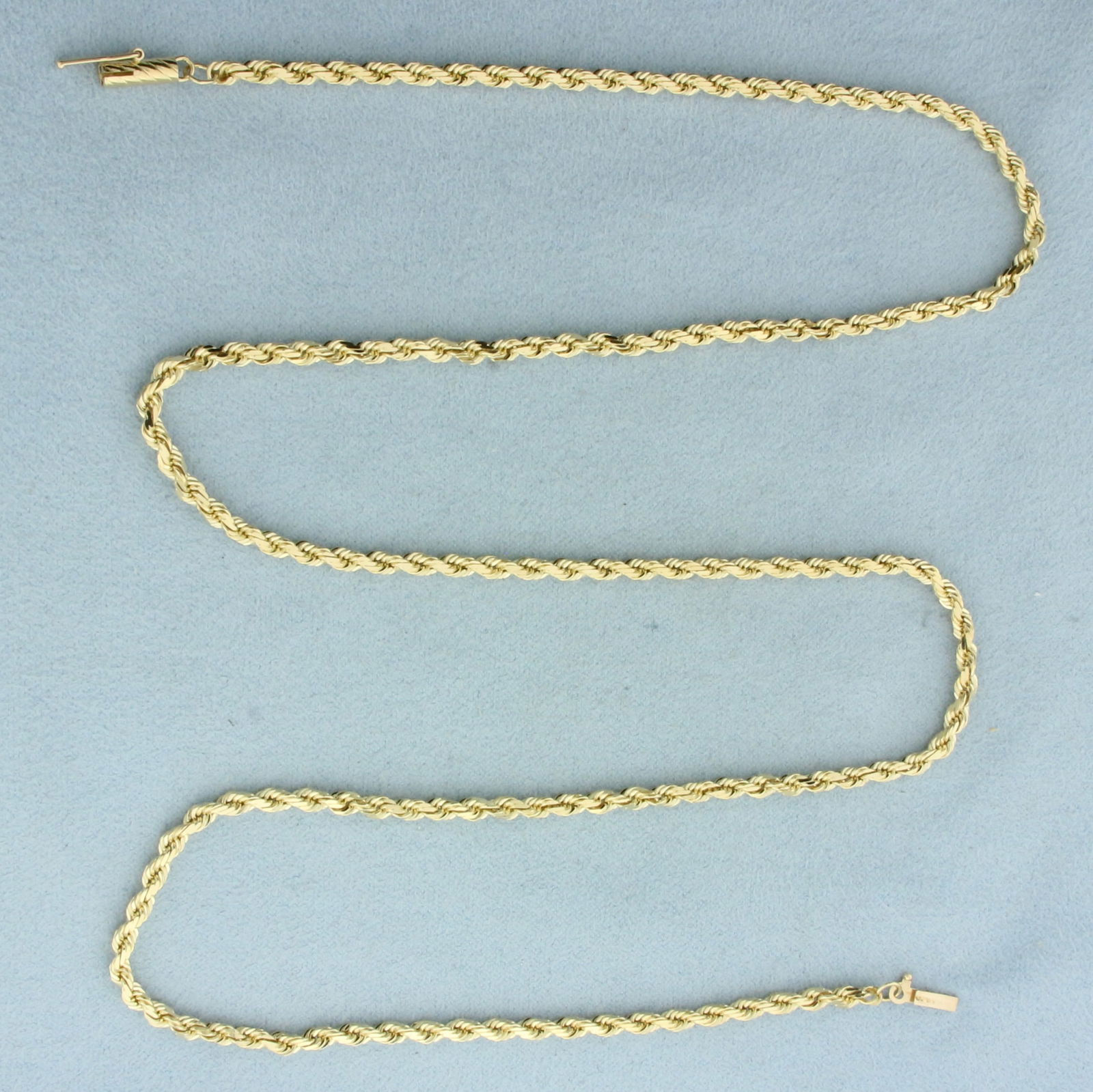 24 Inch Rope Link Chain Necklace in 14k Yellow Gold (1 of 2)