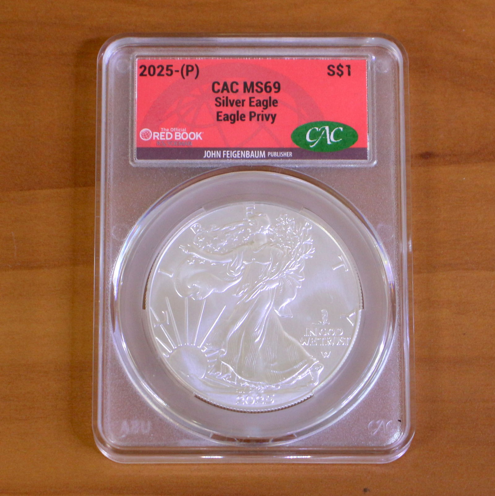 CAC 2025P MS69 Silver Eagle Privy Dollar - 2