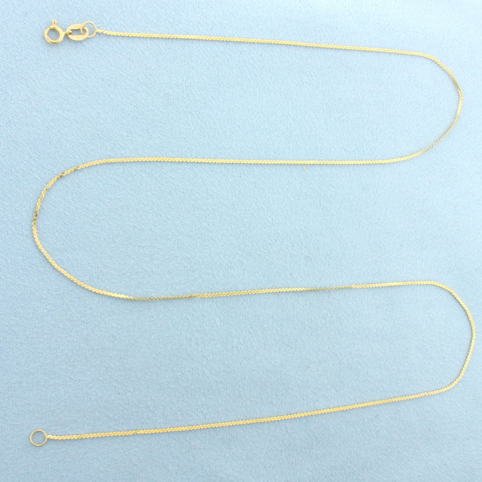 19 Inch Italian S-Link Chain Necklace in 14k Yellow Gold (1 of 2)