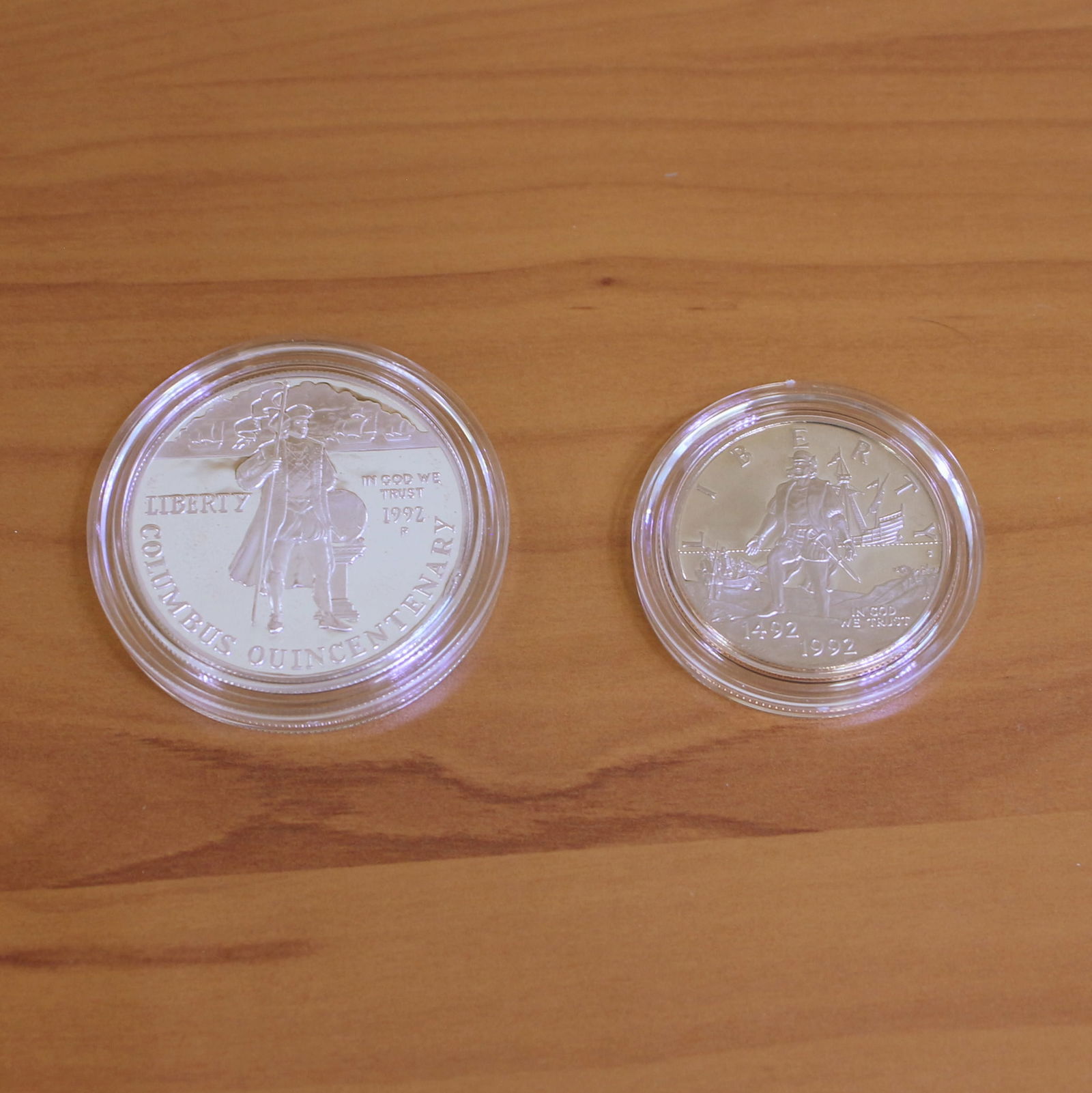 US Mint Columbus Quincentenary Uncirculated Coin Set OGP - 2