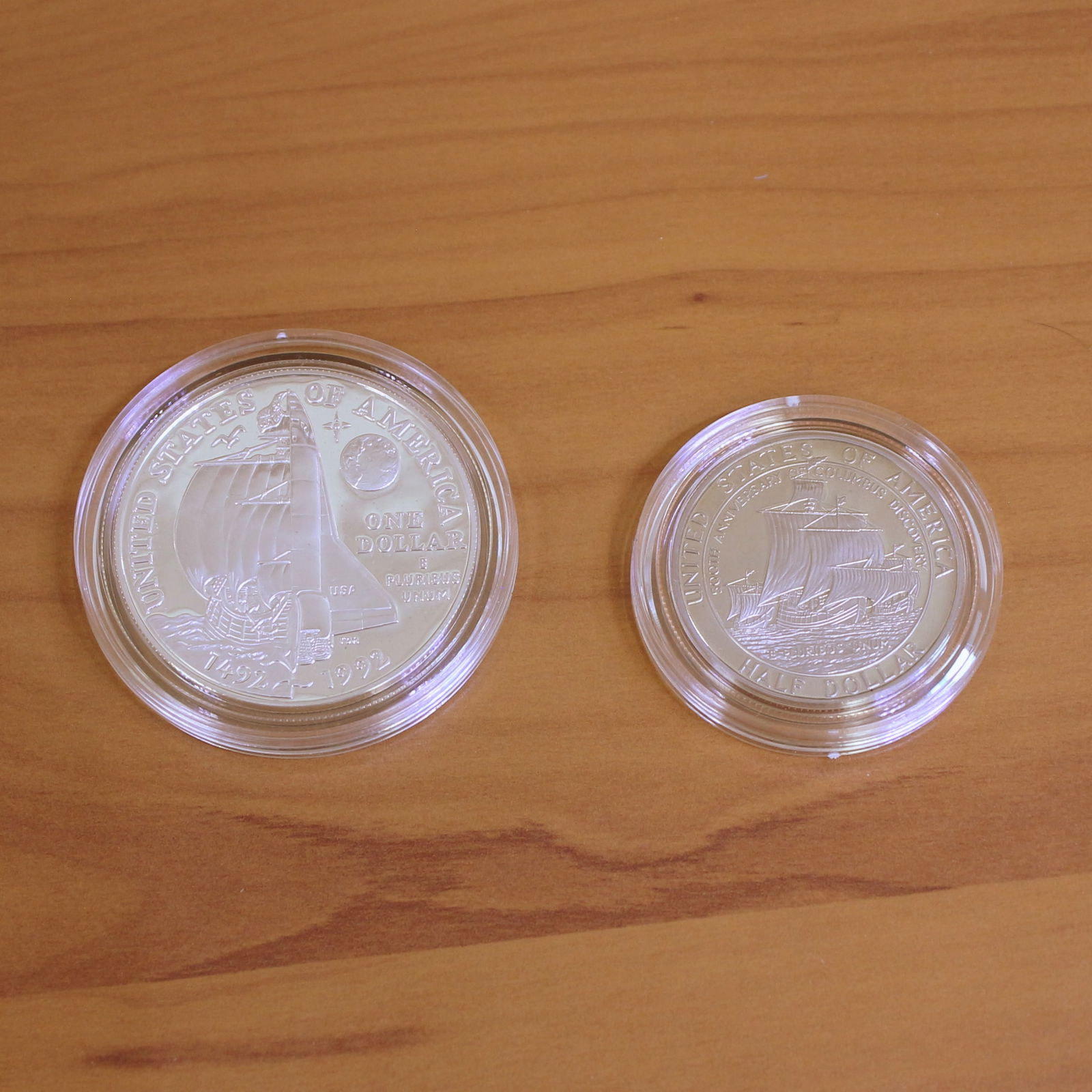 US Mint Columbus Quincentenary Uncirculated Coin Set OGP - 3