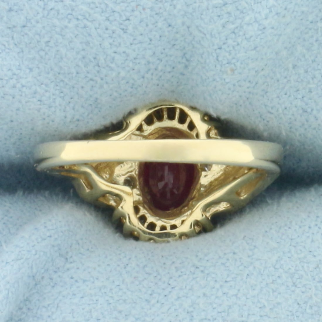 Ruby and Diamond Ring in 14k Yellow Gold - 4