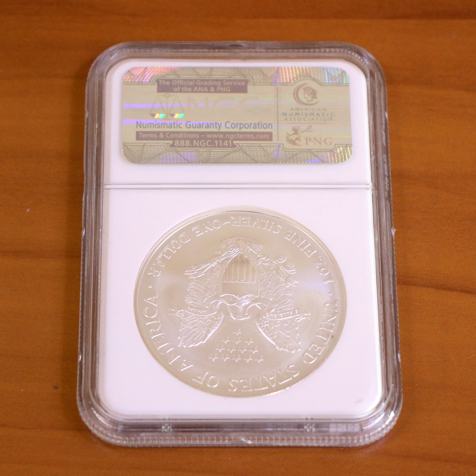 NGC 2003 MS69 Silver Eagle Coin - 3