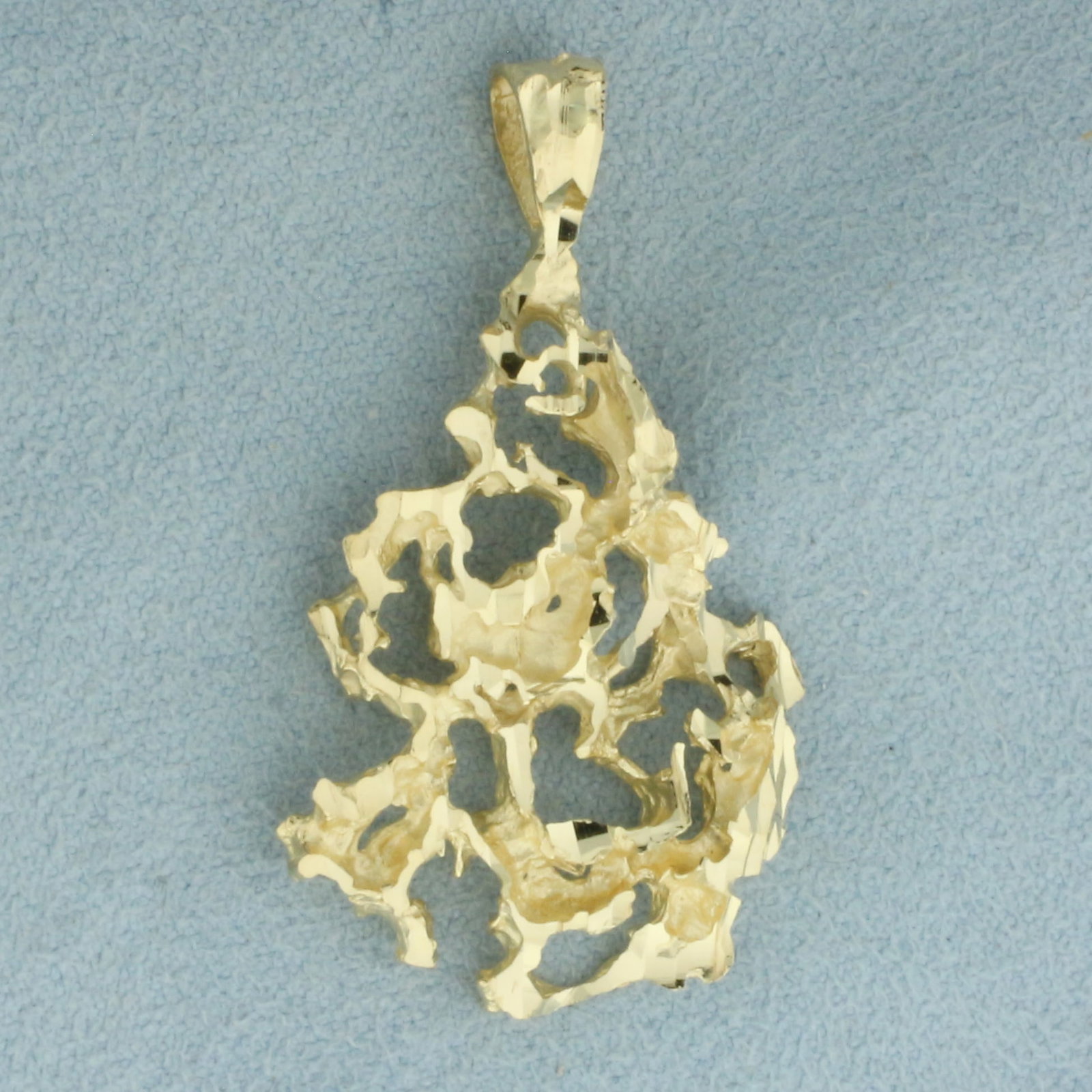 Freeform Nugget Gold Pendant in 14k Yellow Gold (1 of 2)